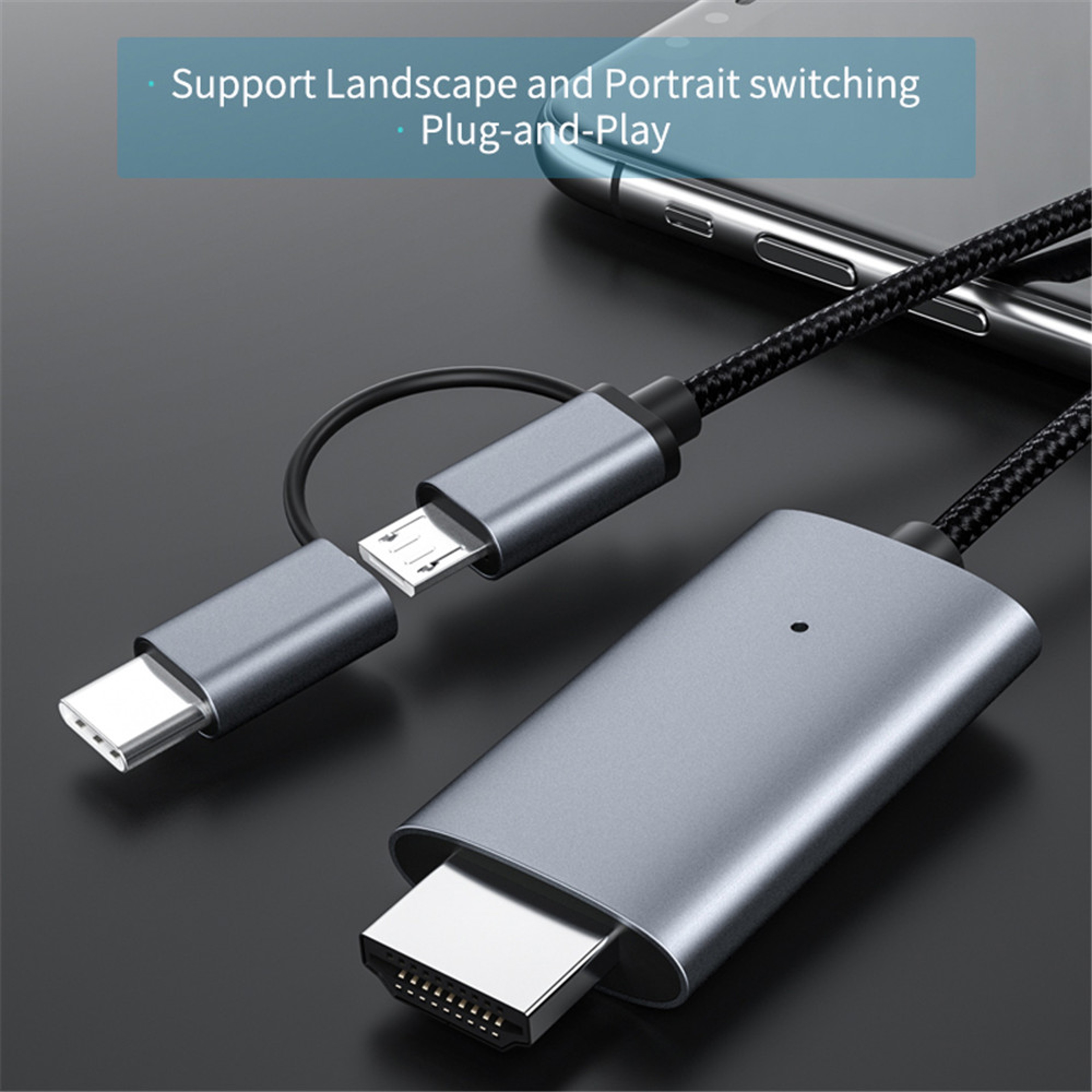 Wired HDMI Screen Mirroring Adapter LD39 for Android Phones and Tablets – view 4