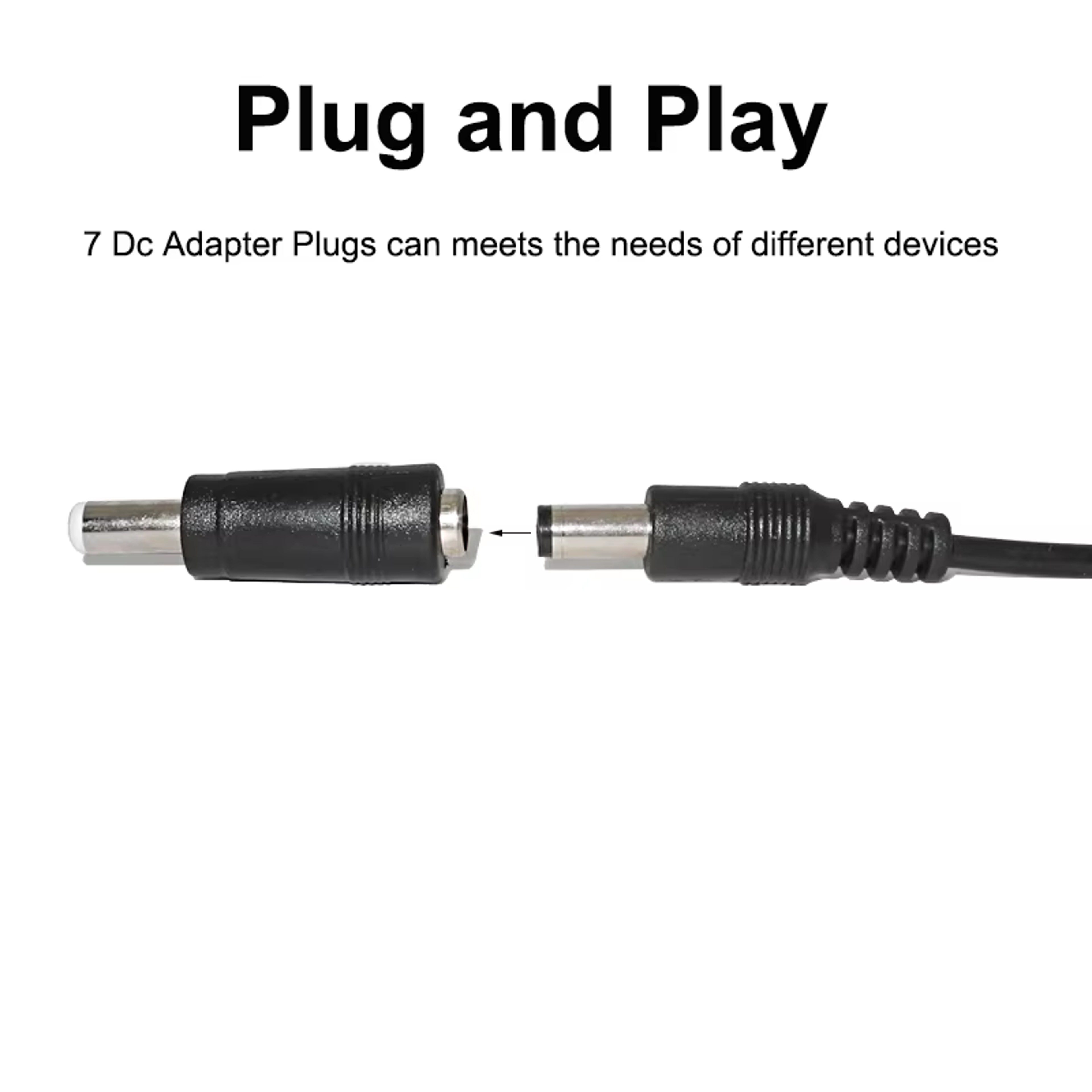 USB to DC 5V Power Cable with 8 Connector Tips for CCTV Cameras and TV Boxes – view 2