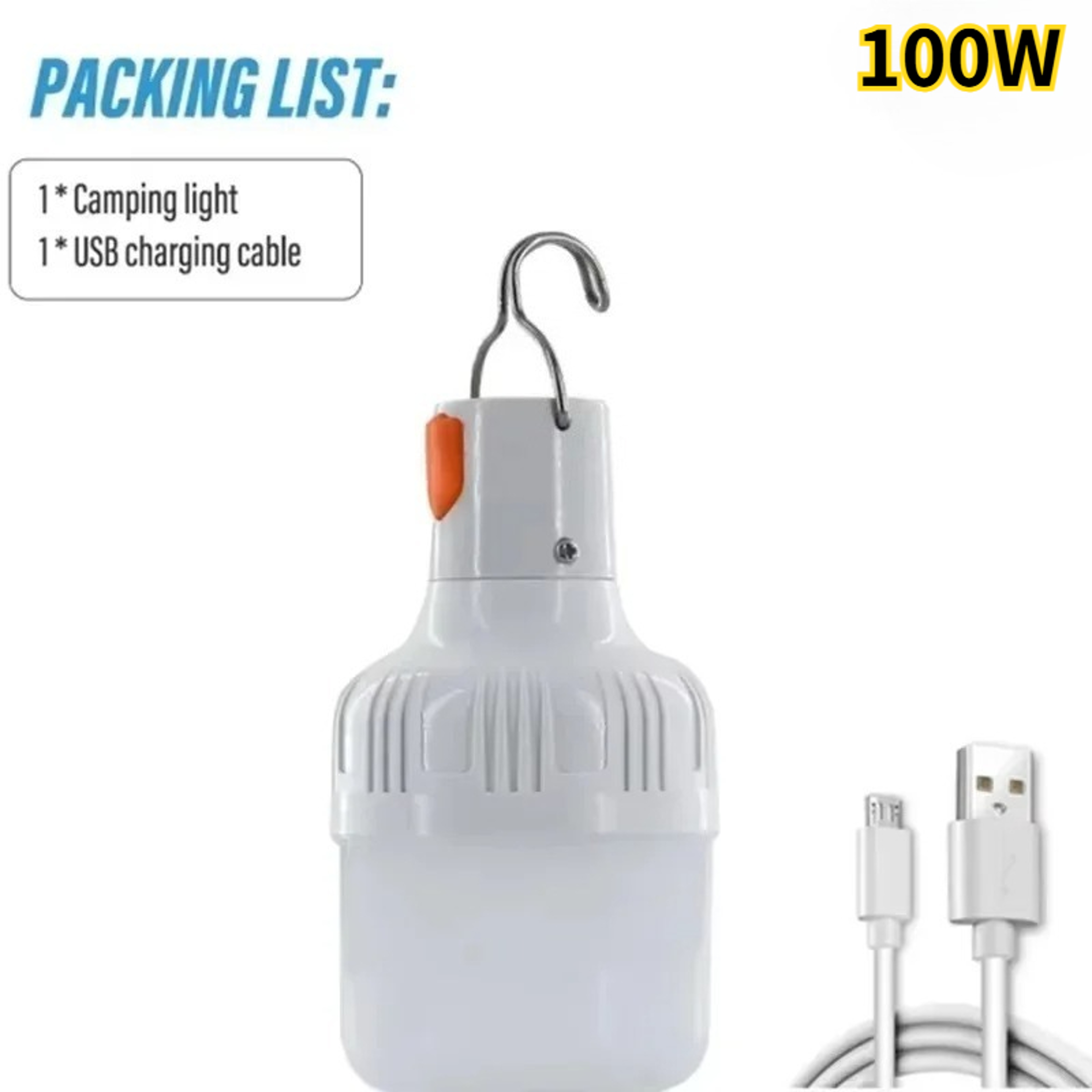 USB Rechargeable LED Camping Light Bulb with 3 Lighting Modes – view 11
