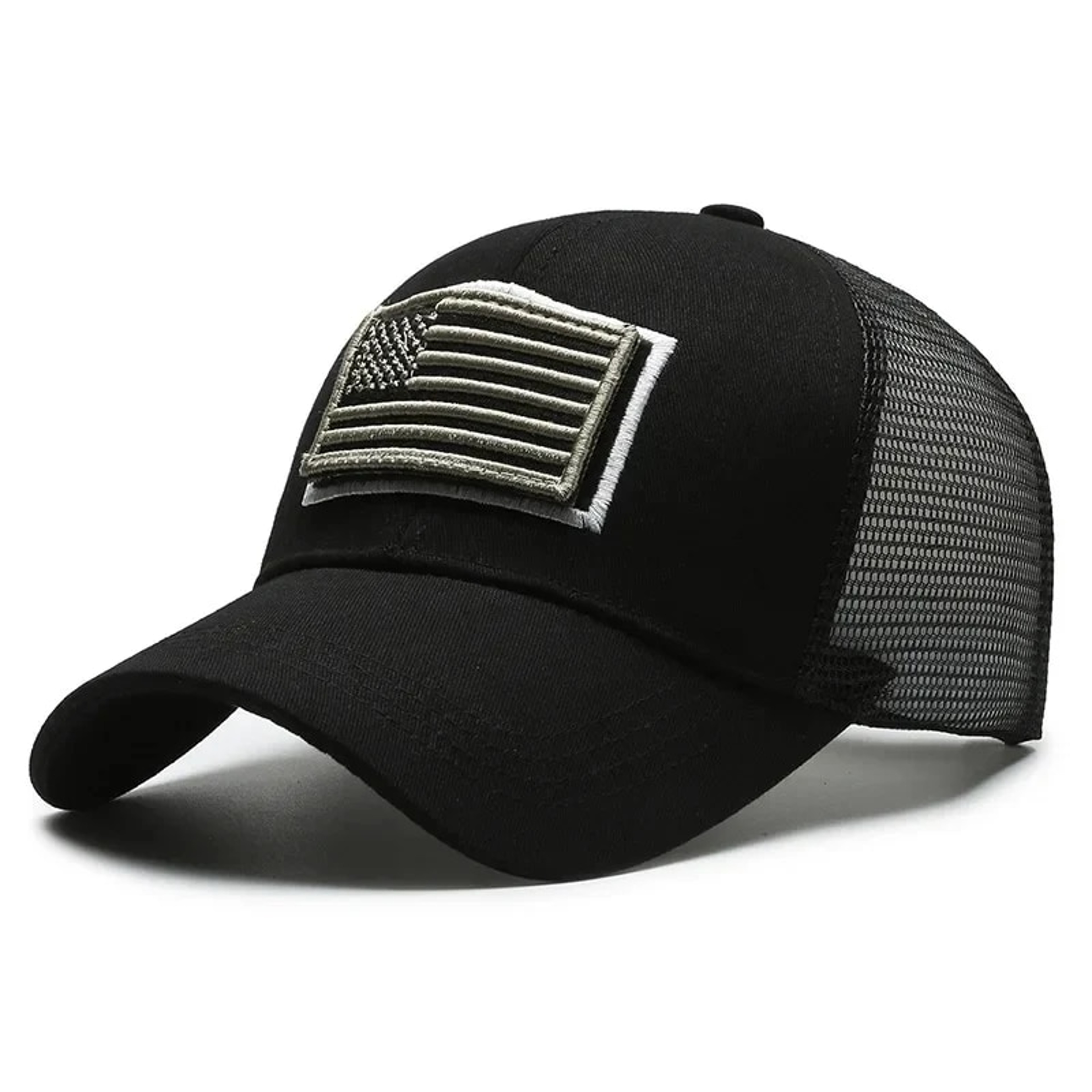 American Flag Camouflage Baseball Cap with Adjustable Velcro Strap – view 5