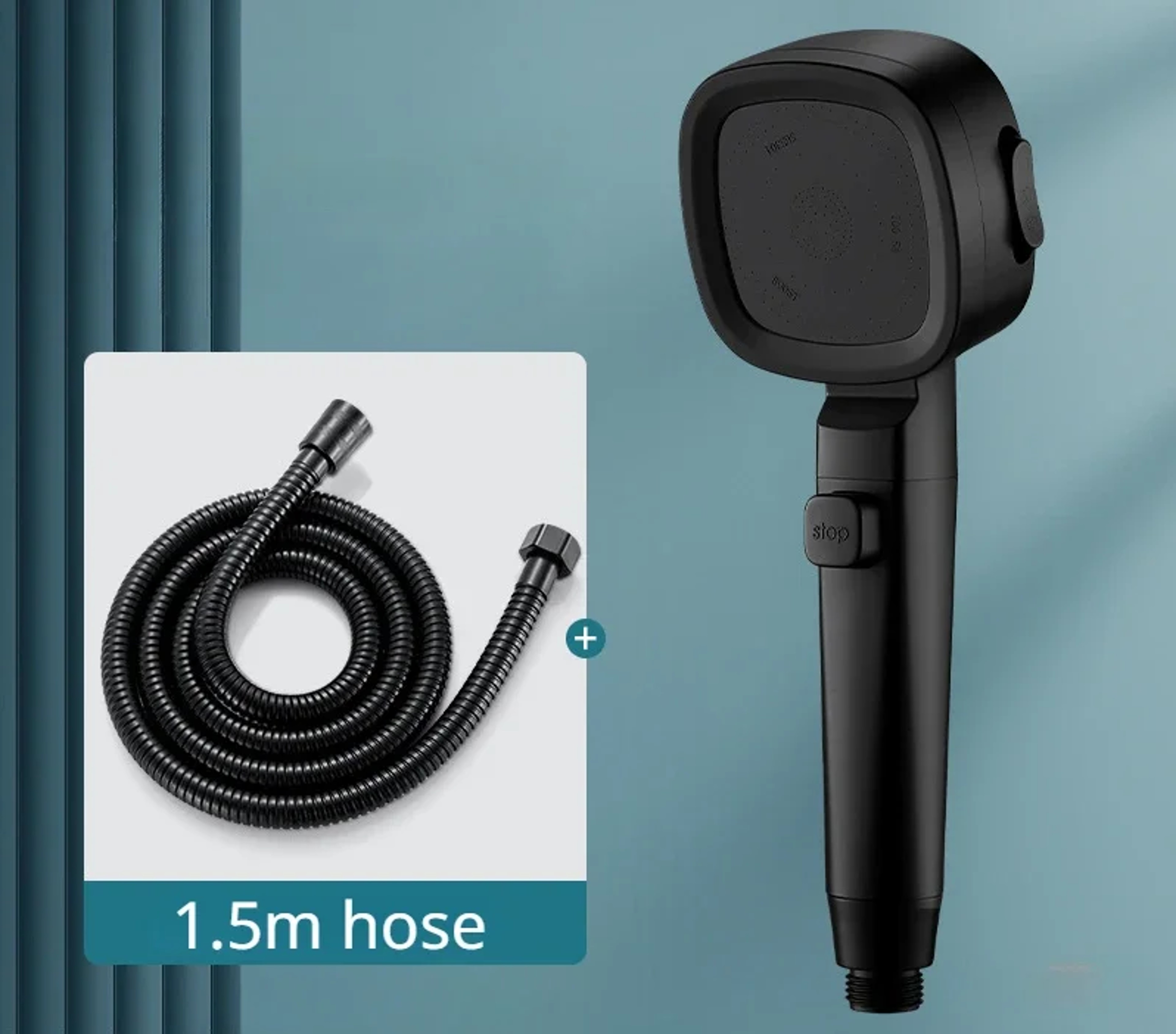 High Pressure Handheld Shower Head With Spray Modes And One Touch Water Stop 8