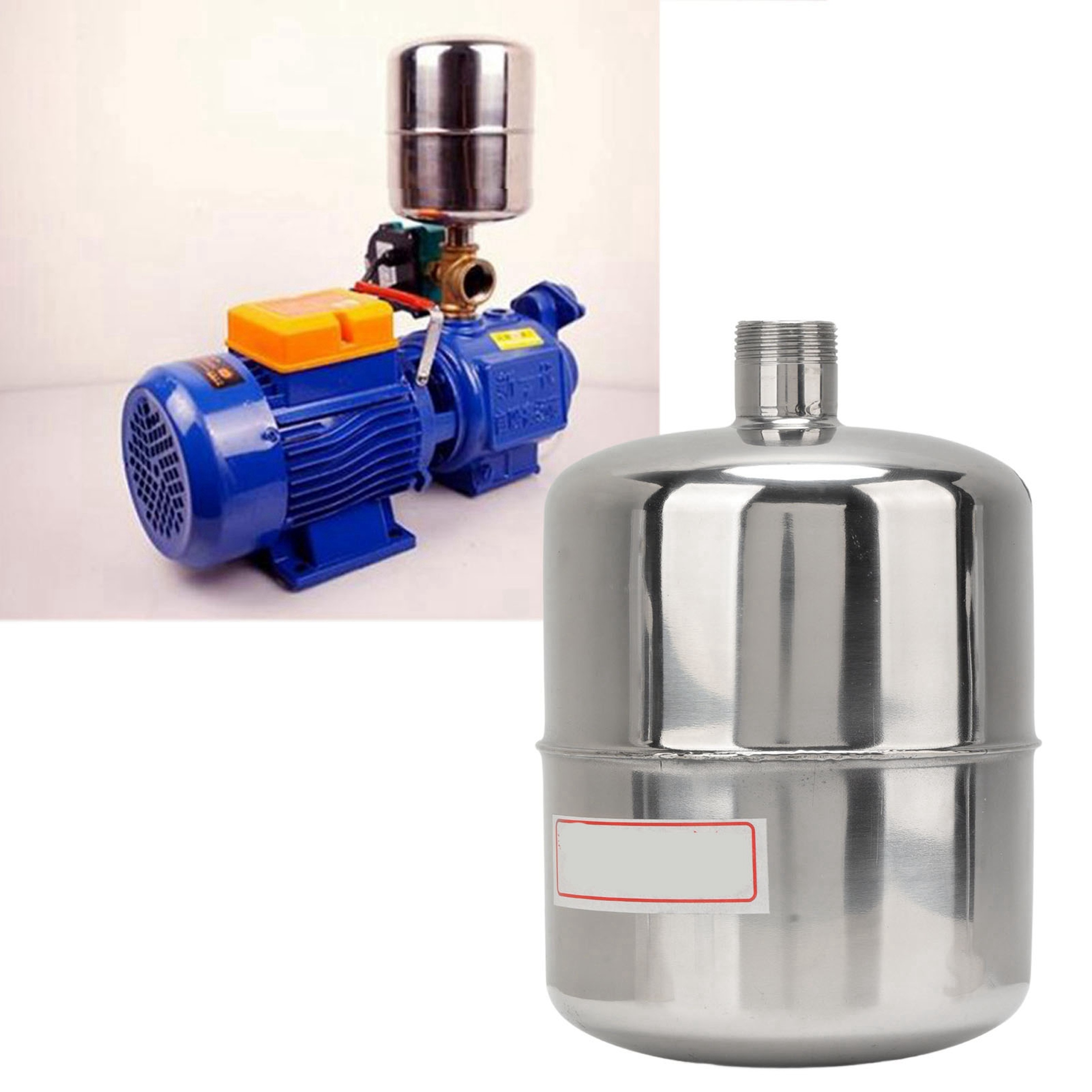 Pressure Tank Stainless Steel 2L Leakage Free Heavy Duty Accessory Part for Water Pump Pressure Tank – view 1