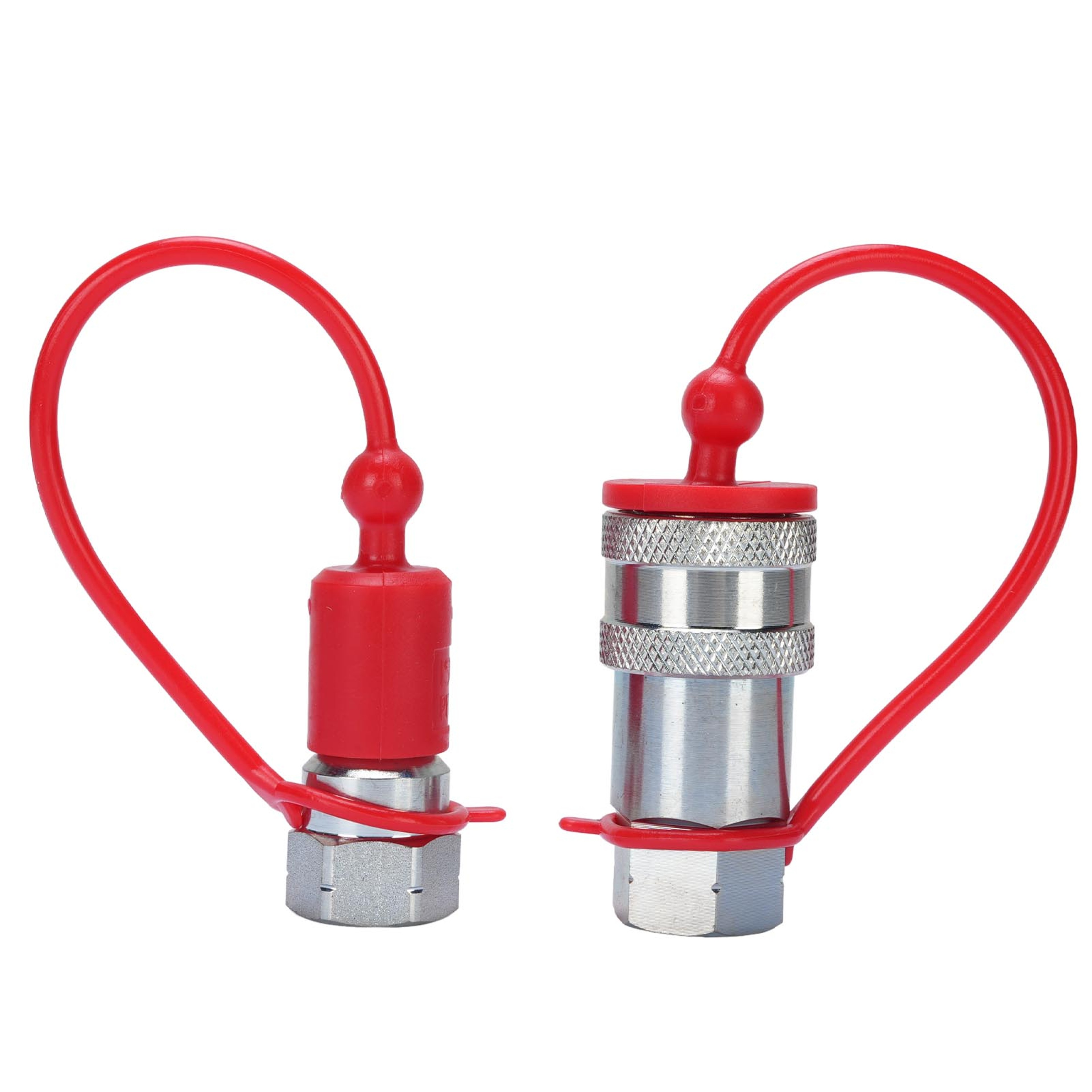 Hydraulic Quick Connect Coupler Set 1/4 Inch NPT Carbon Steel ISO 7241-A – view 3