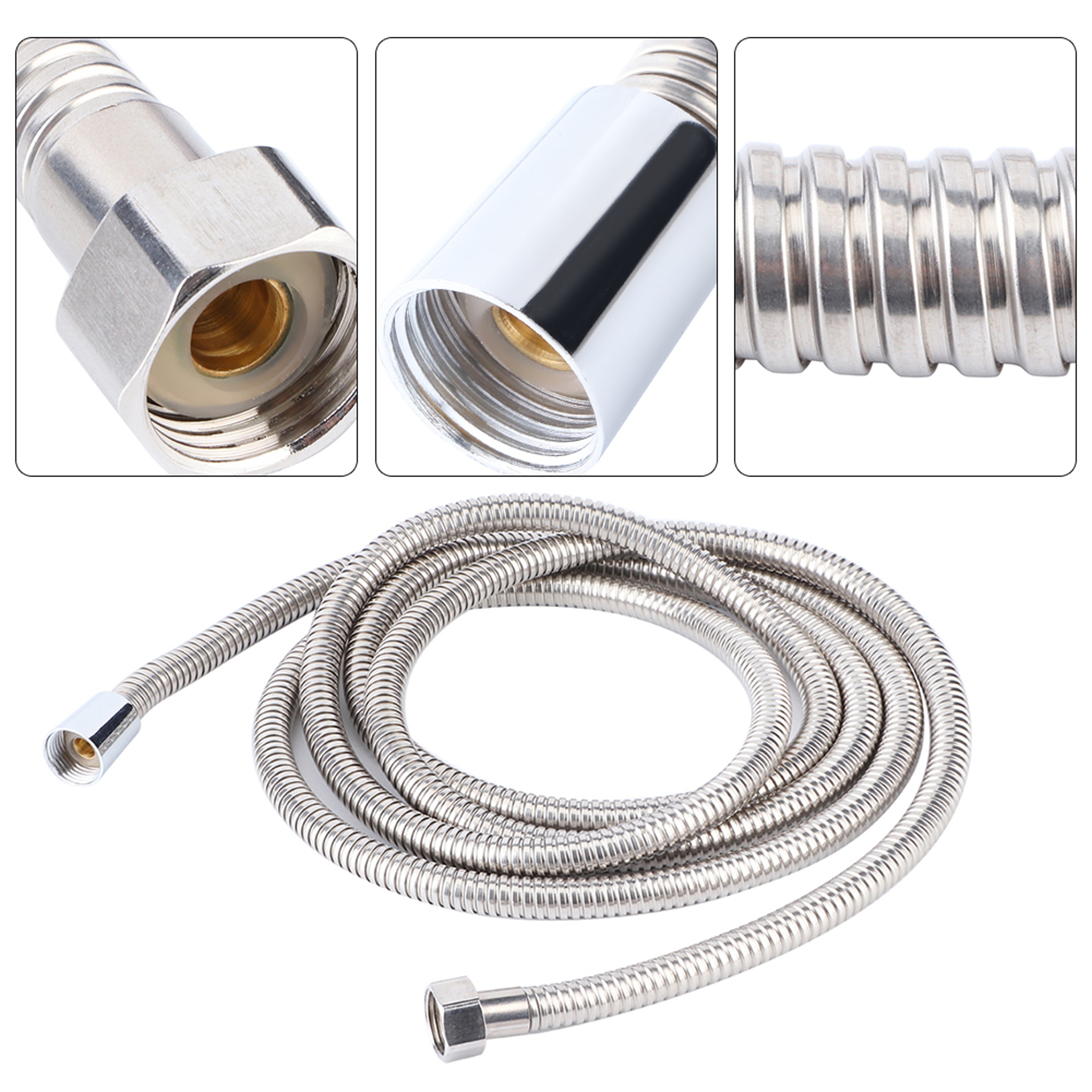 Ft Stainless Steel Shower Hose Replacement for Bathroom Showers – view 5