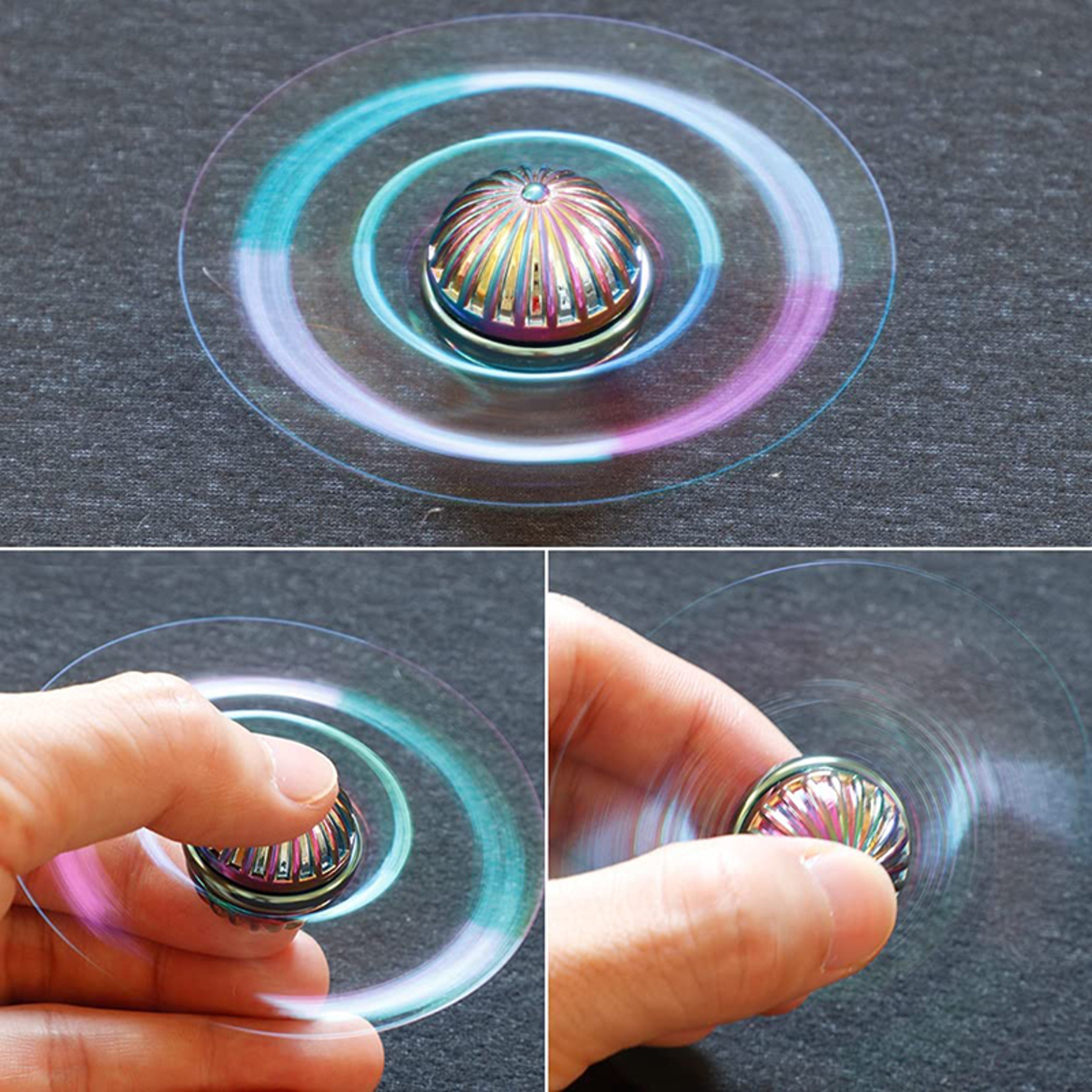 Metal Gyroscope Fidget Spinner Rotating Orb Desktop Stress Relief Toy – view 5
