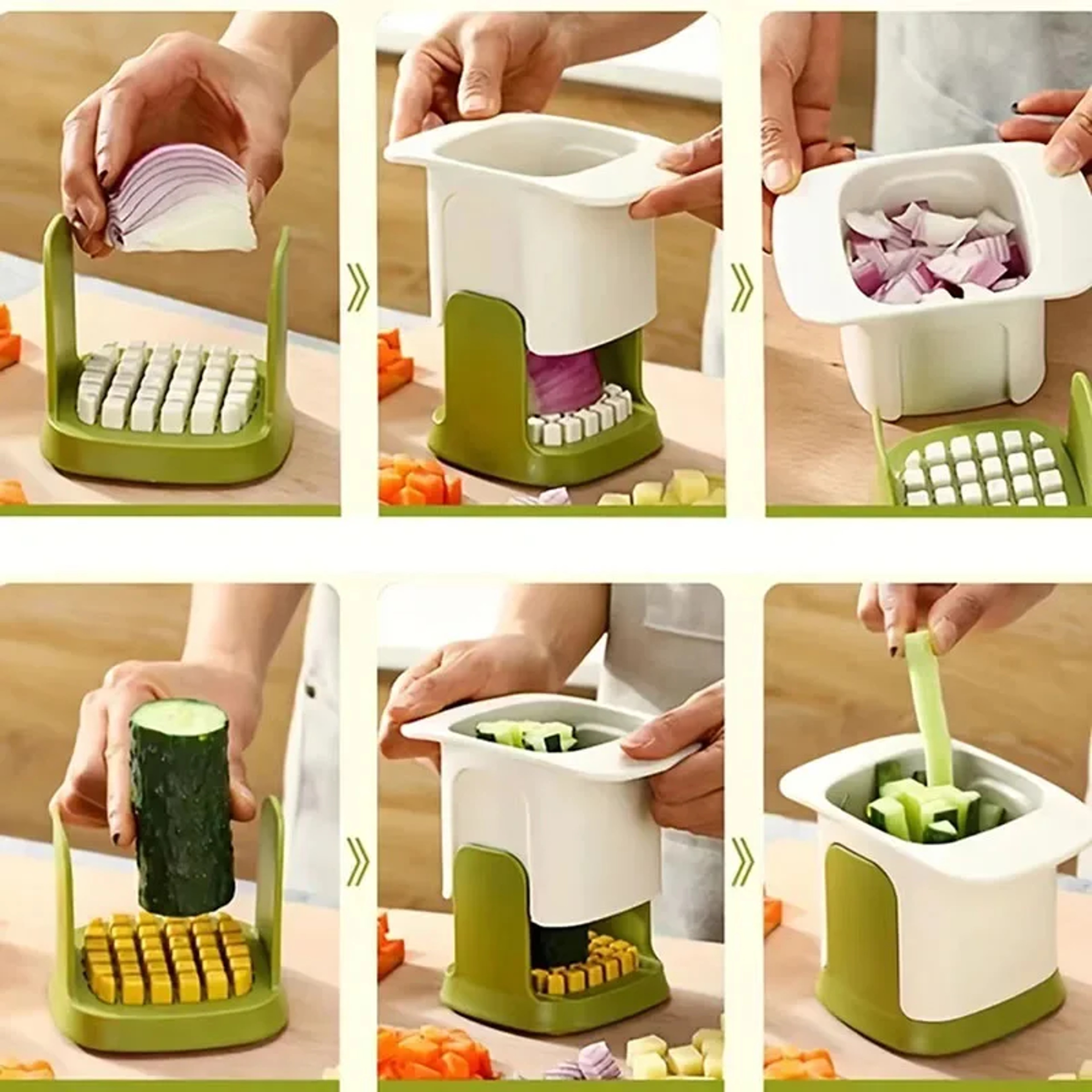 Multifunctional Vegetable Chopper with Stainless Steel Blades for Kitchen Prep – view 5