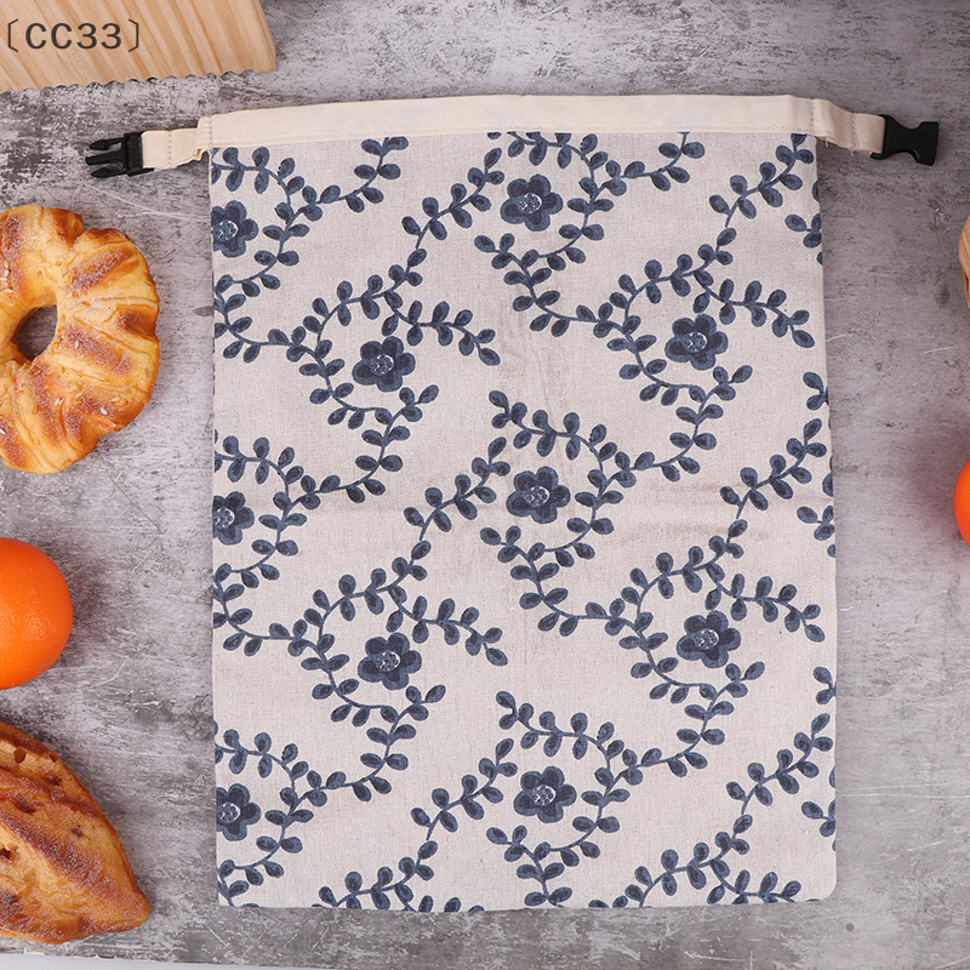 Reusable Bread Storage Bag for Homemade Bread with Non-Woven Fabric – view 4