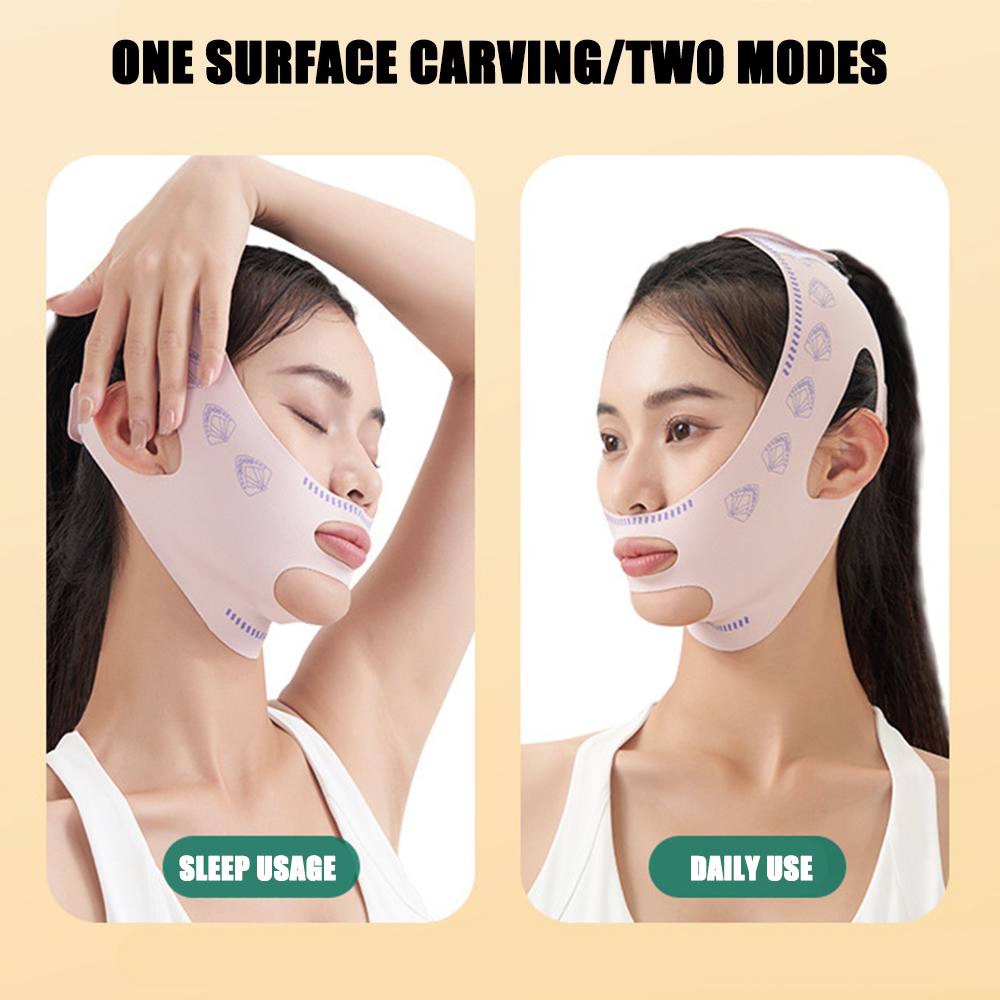 V Line Face Lifting Strap Chin and Cheek Shaping Band Sleeping Mask – view 6