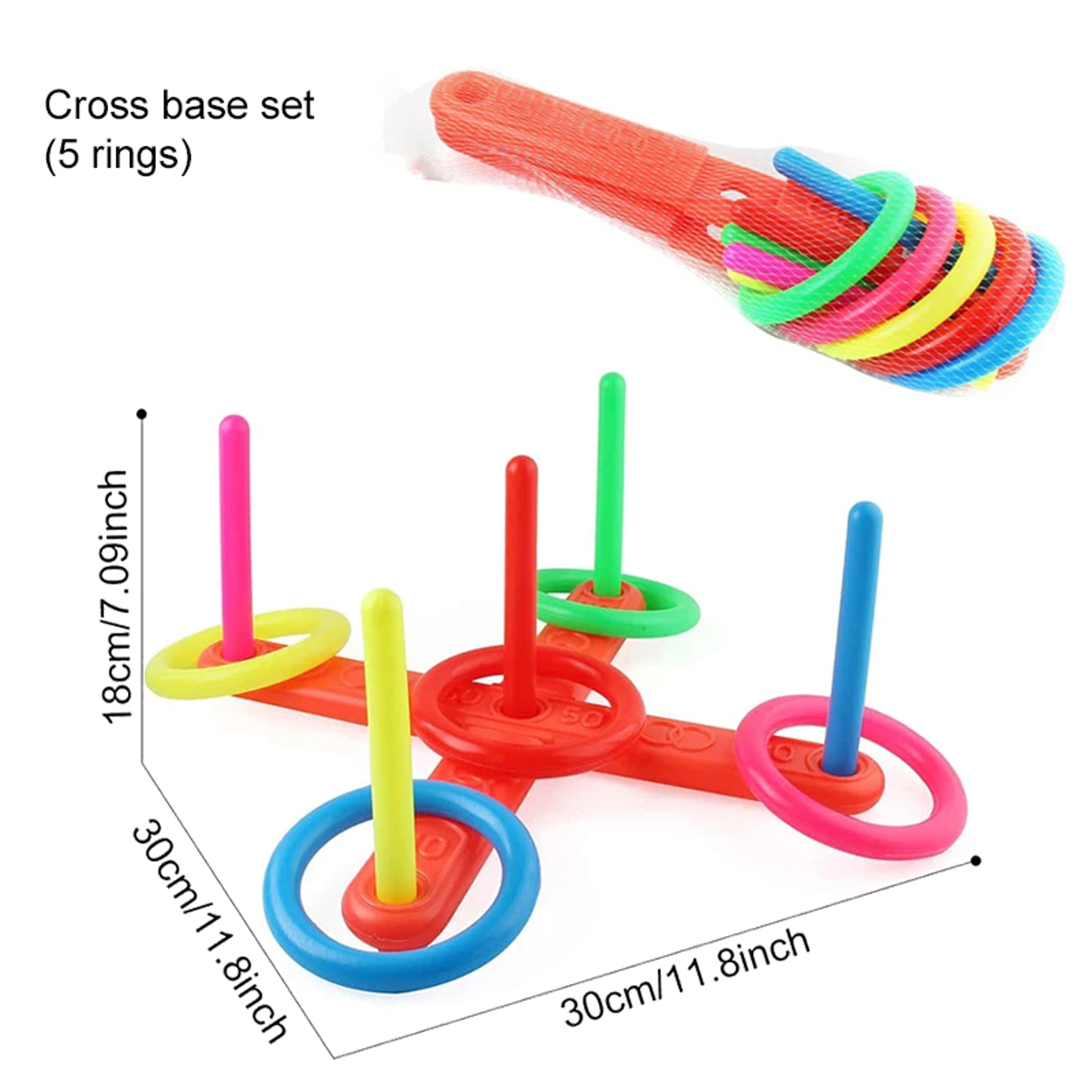 Kids Ring Toss Stacking Game for Outdoor Play and Parent-Child Activities – view 7