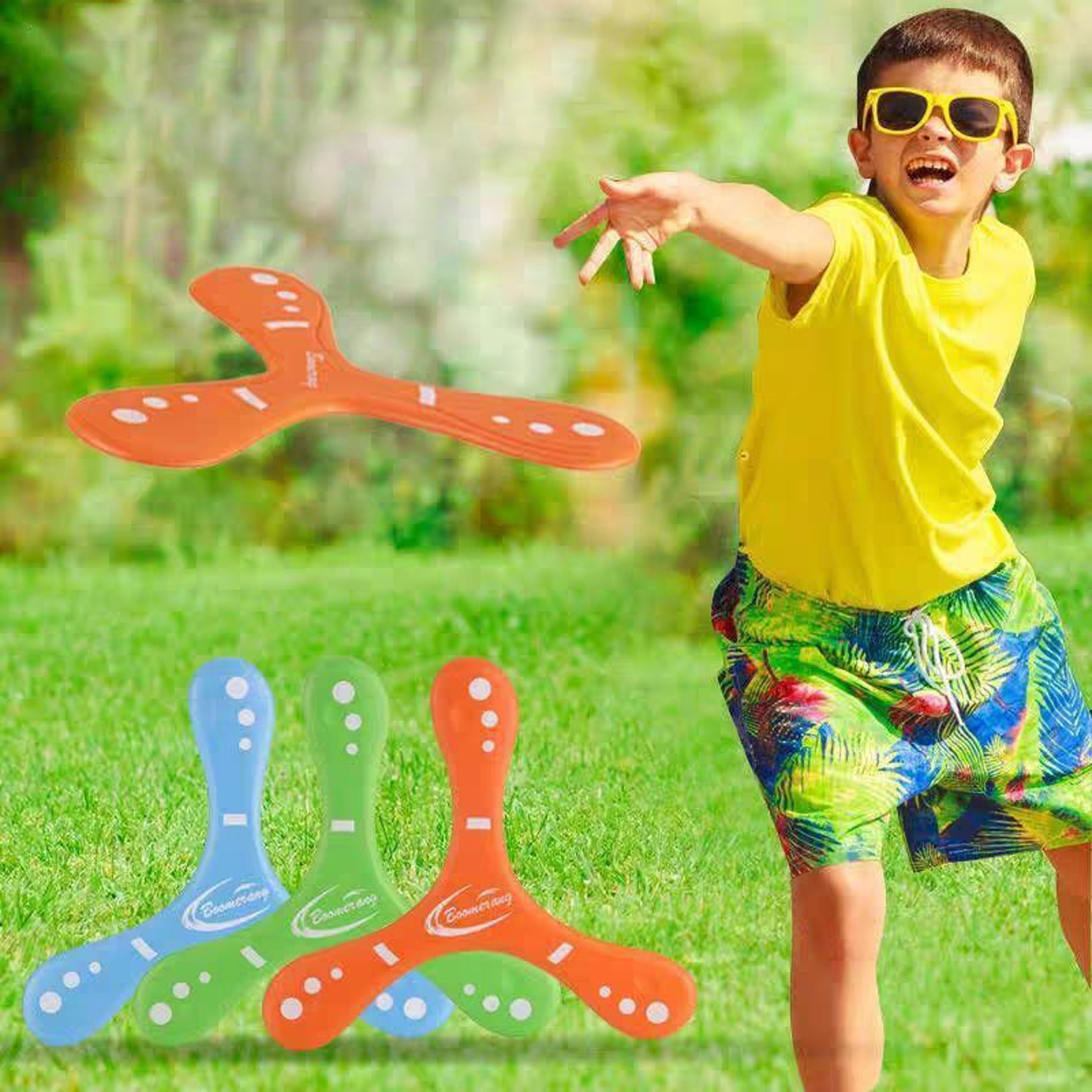 Soft Three-Leaf Boomerang Inch EVA Outdoor Flying Toy for Kids and Adults – view 4