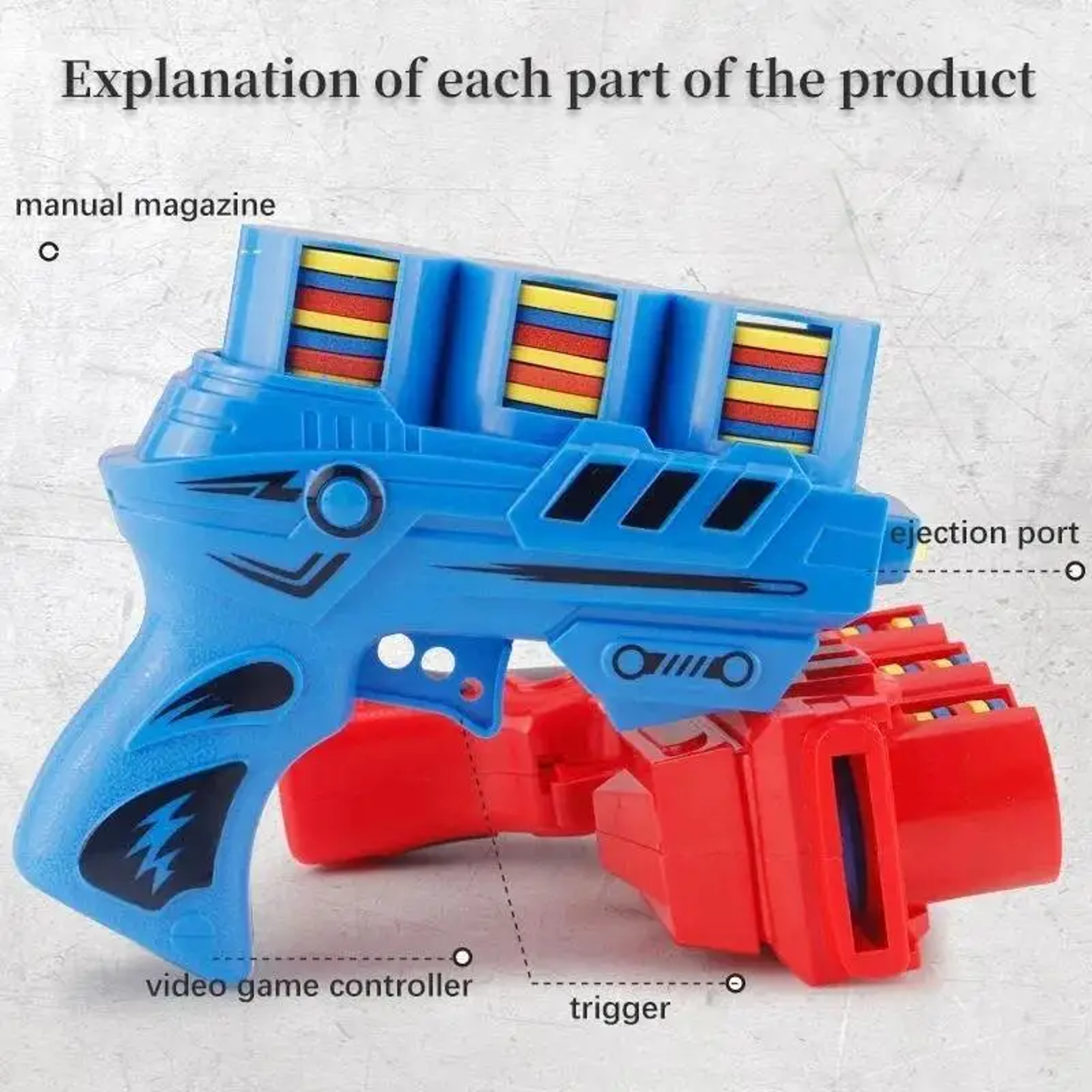 UFO Launcher Toy with Soft EVA Bullets for Kids Outdoor Active Play – view 5