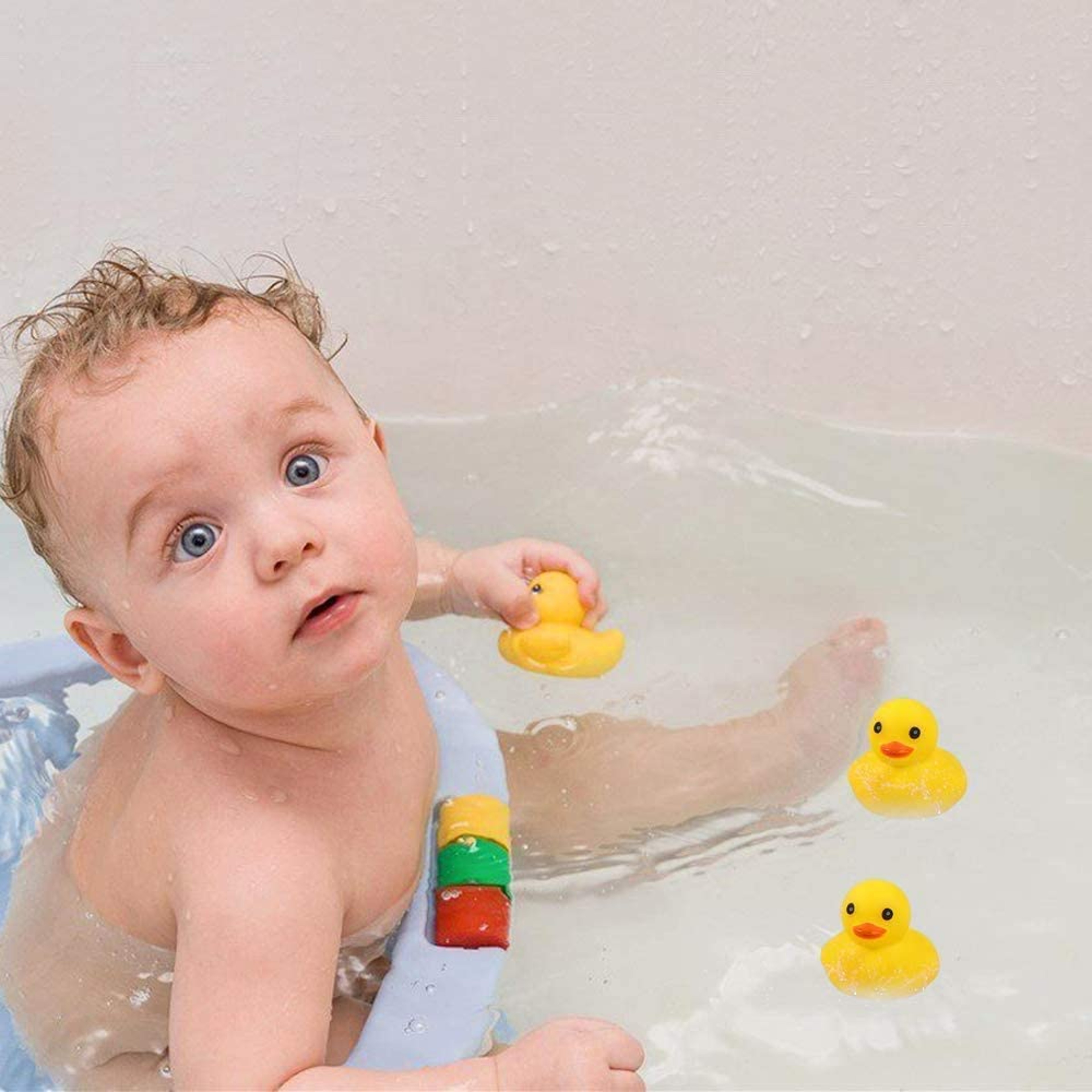 Piece Mini Rubber Duck Bath Toys Set with Floating Squeaky Ducks – view 2