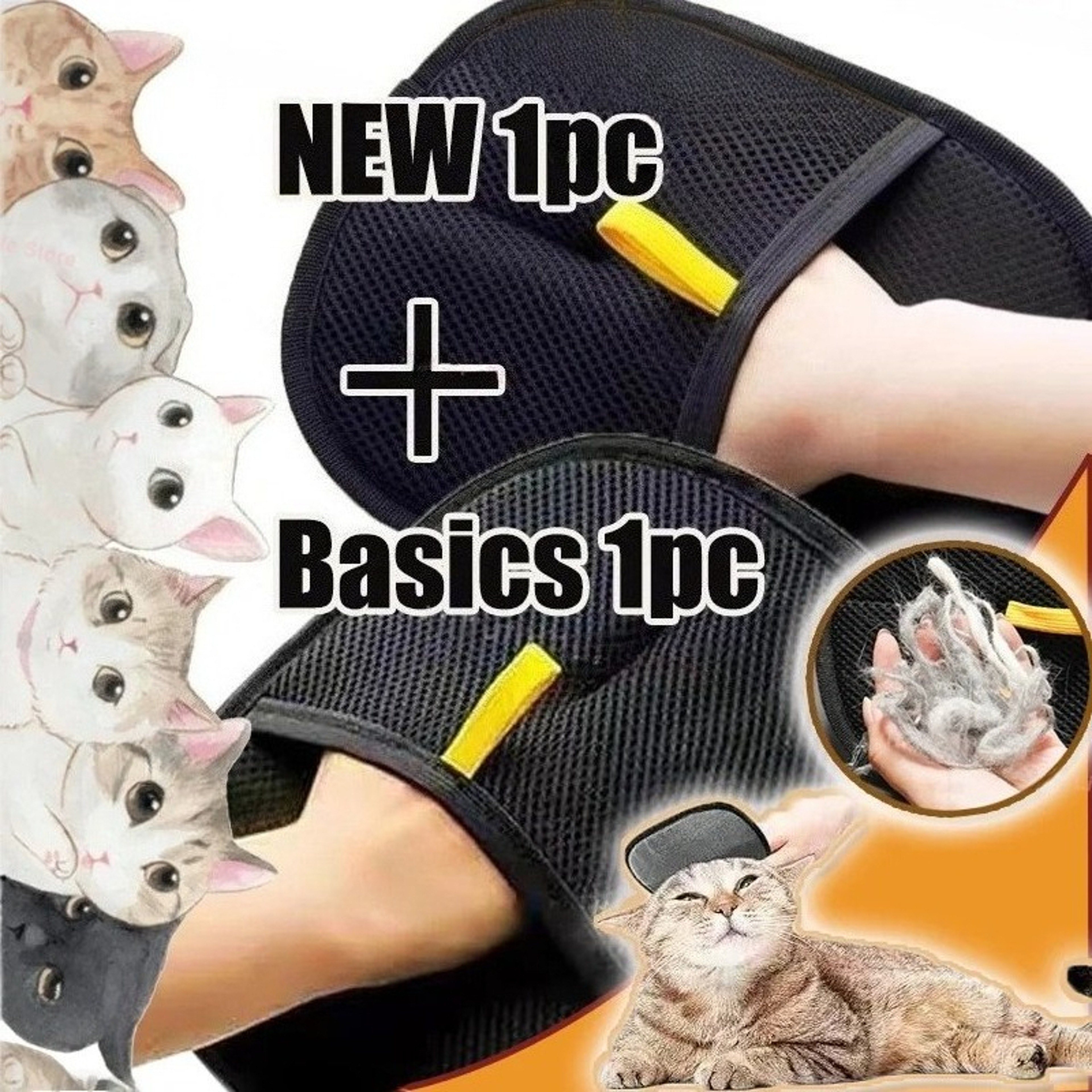 DoubleSided Pet Hair Cleaning And Collection Glove For Grooming 0
