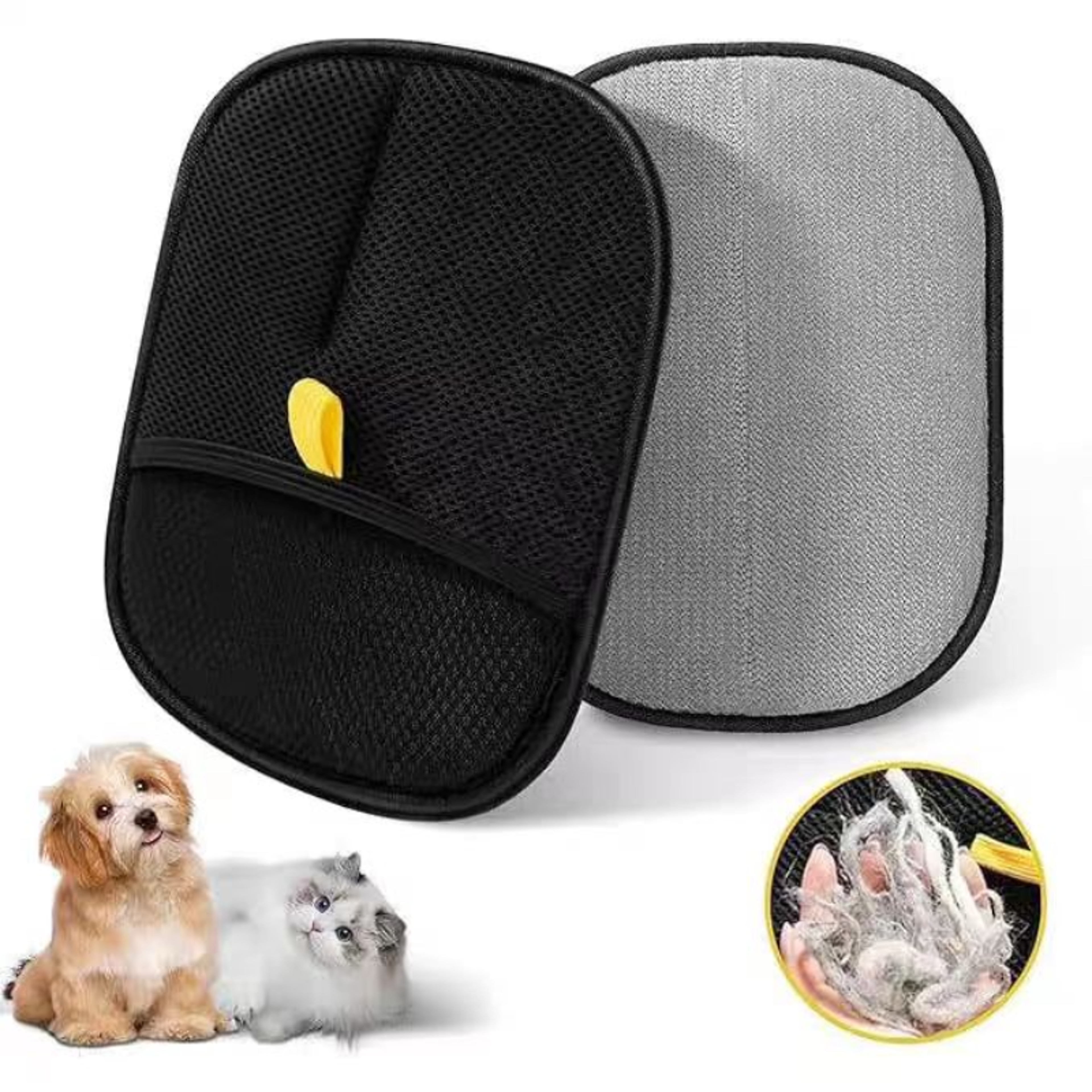 DoubleSided Pet Hair Cleaning And Collection Glove For Grooming 7