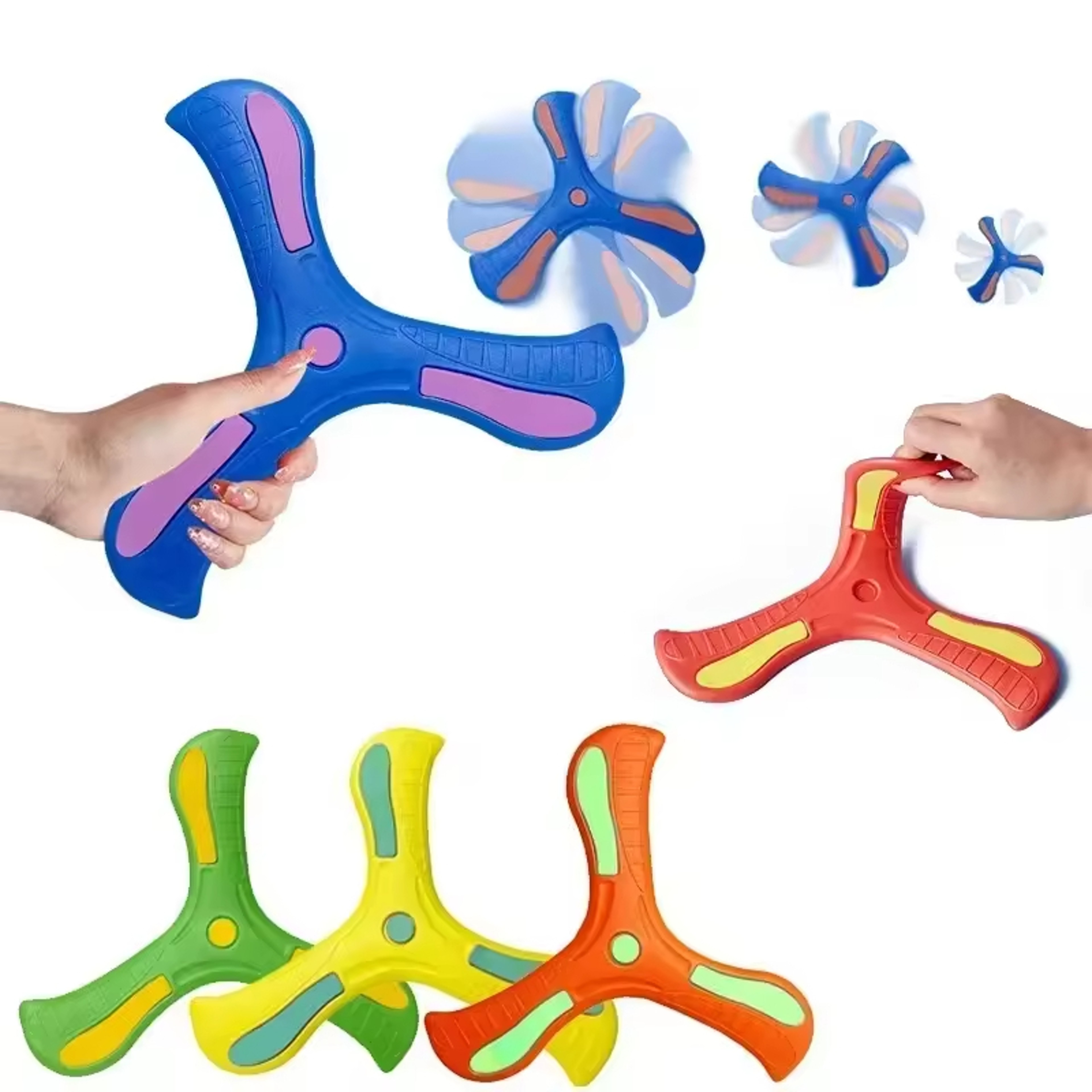 Soft Three-Leaf Boomerang Flying Disc for Kids Outdoor Play – view 1
