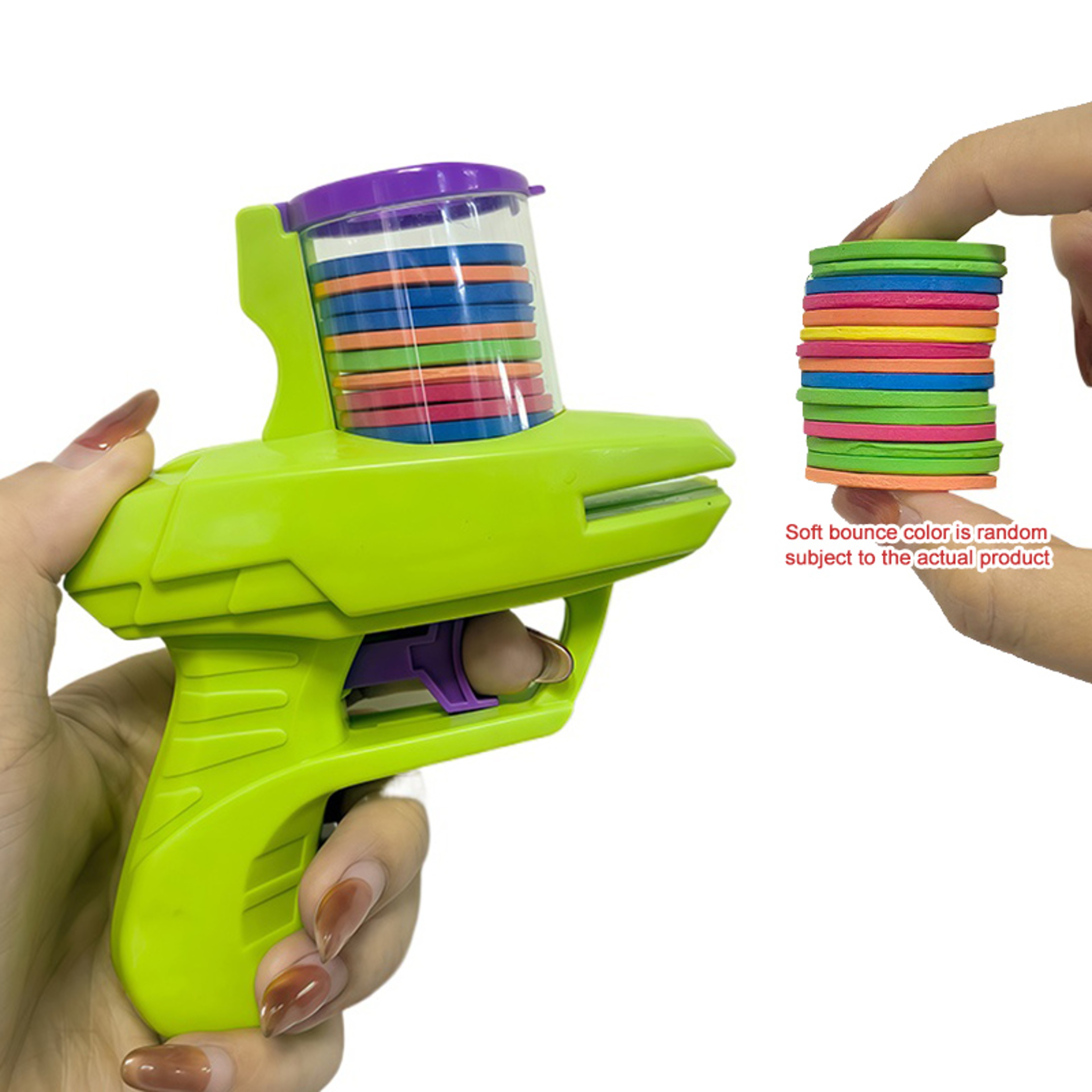 Kids Flying Disc Launcher Gun Toy for Outdoor Games and Interactive Play – view 8