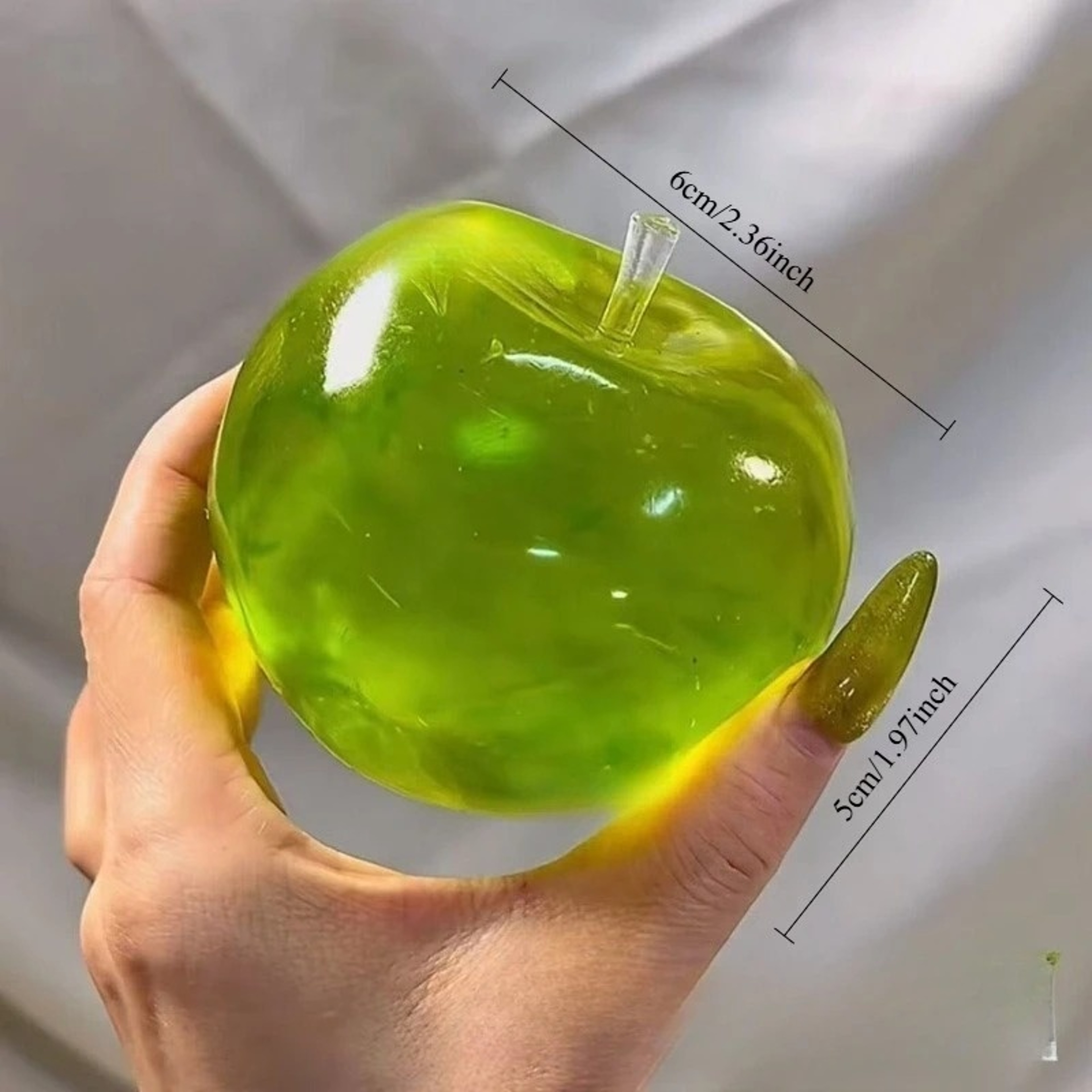 Green Apple Squishy Stress Ball Slow Rebound Sensory Fidget Squeeze Toy – view 7
