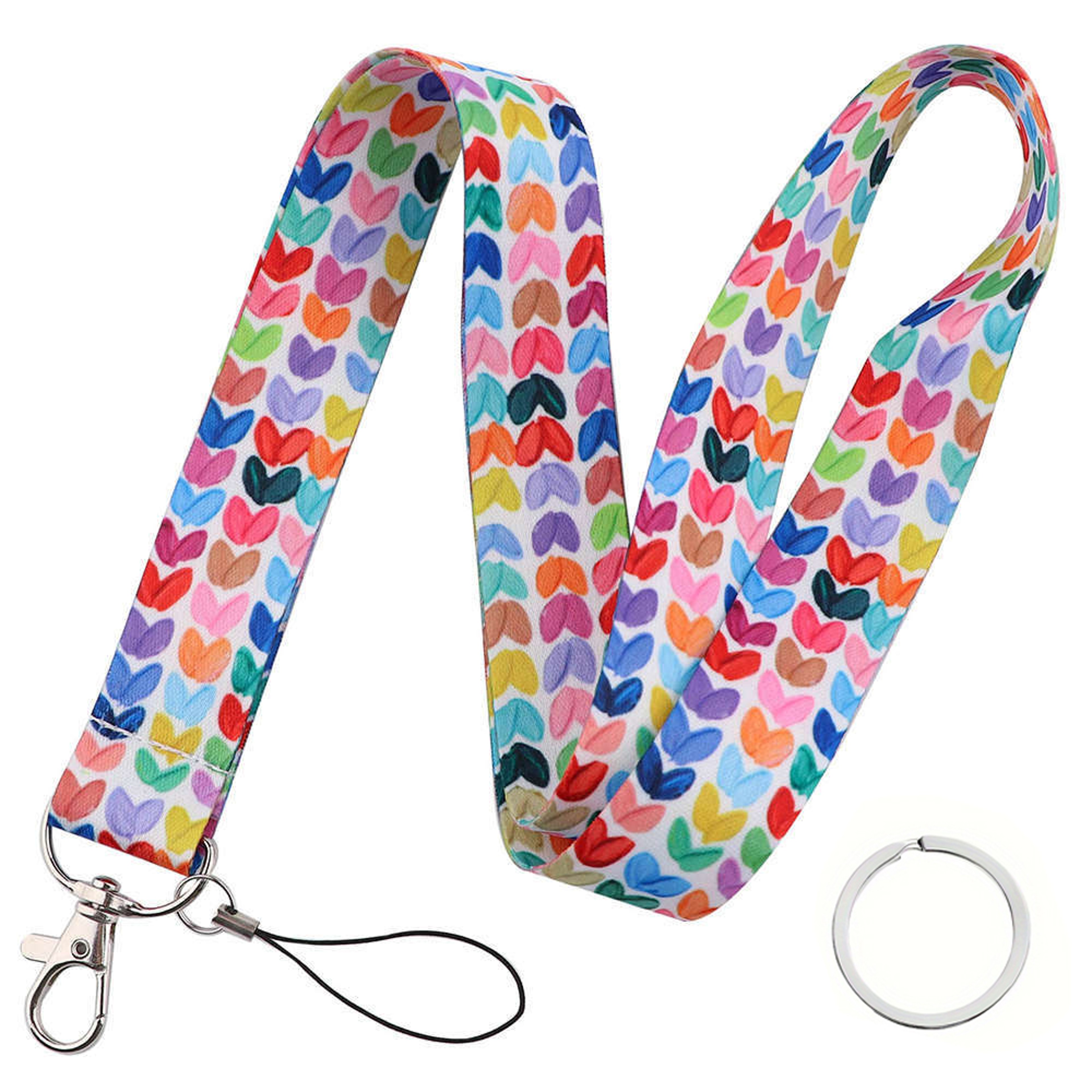 Colorful Heart Lanyard For Keys ID Badges And Cards For Teachers And Nurses 5