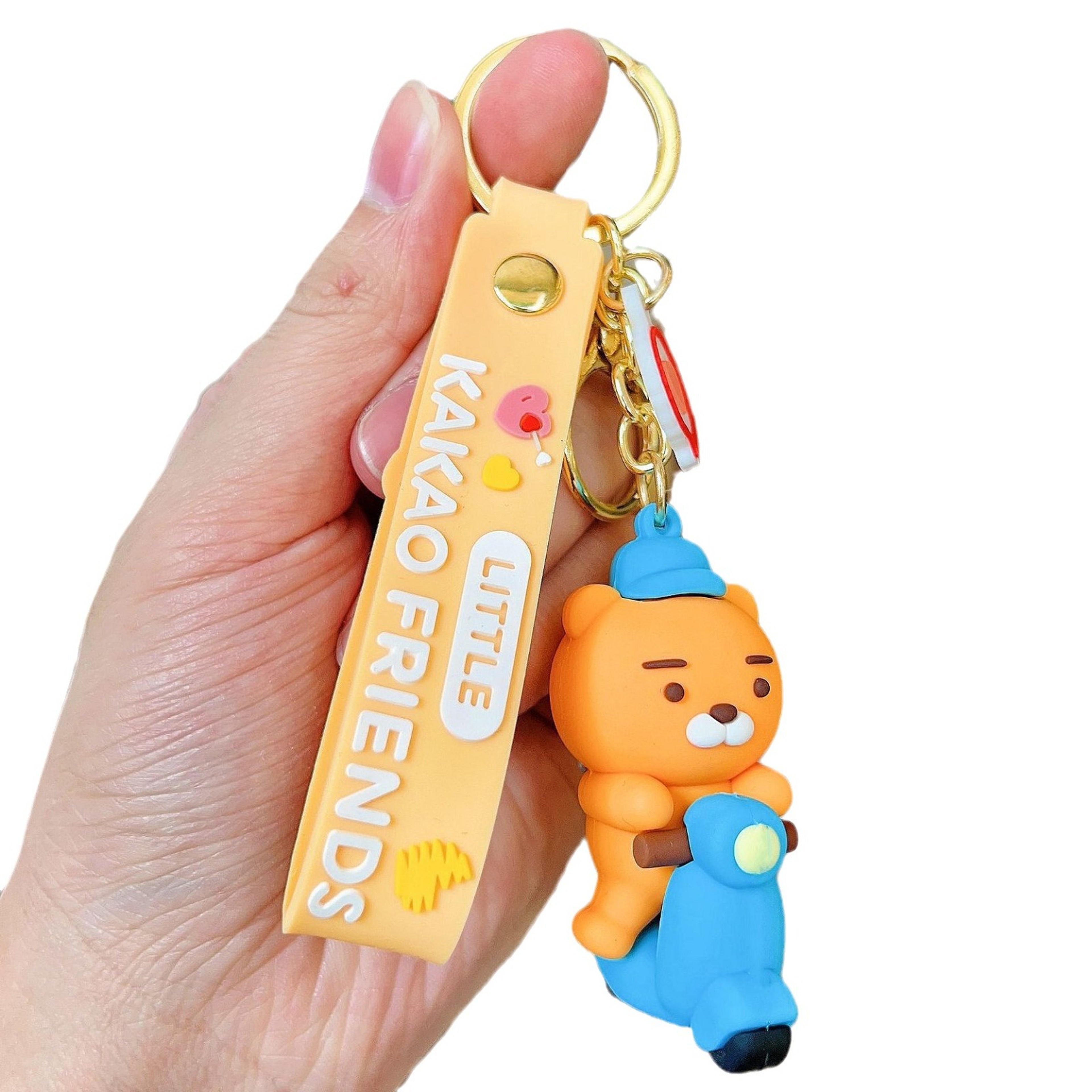 Cartoon Silicone Figurine Keychain With GoldTone Lobster Clasp 4