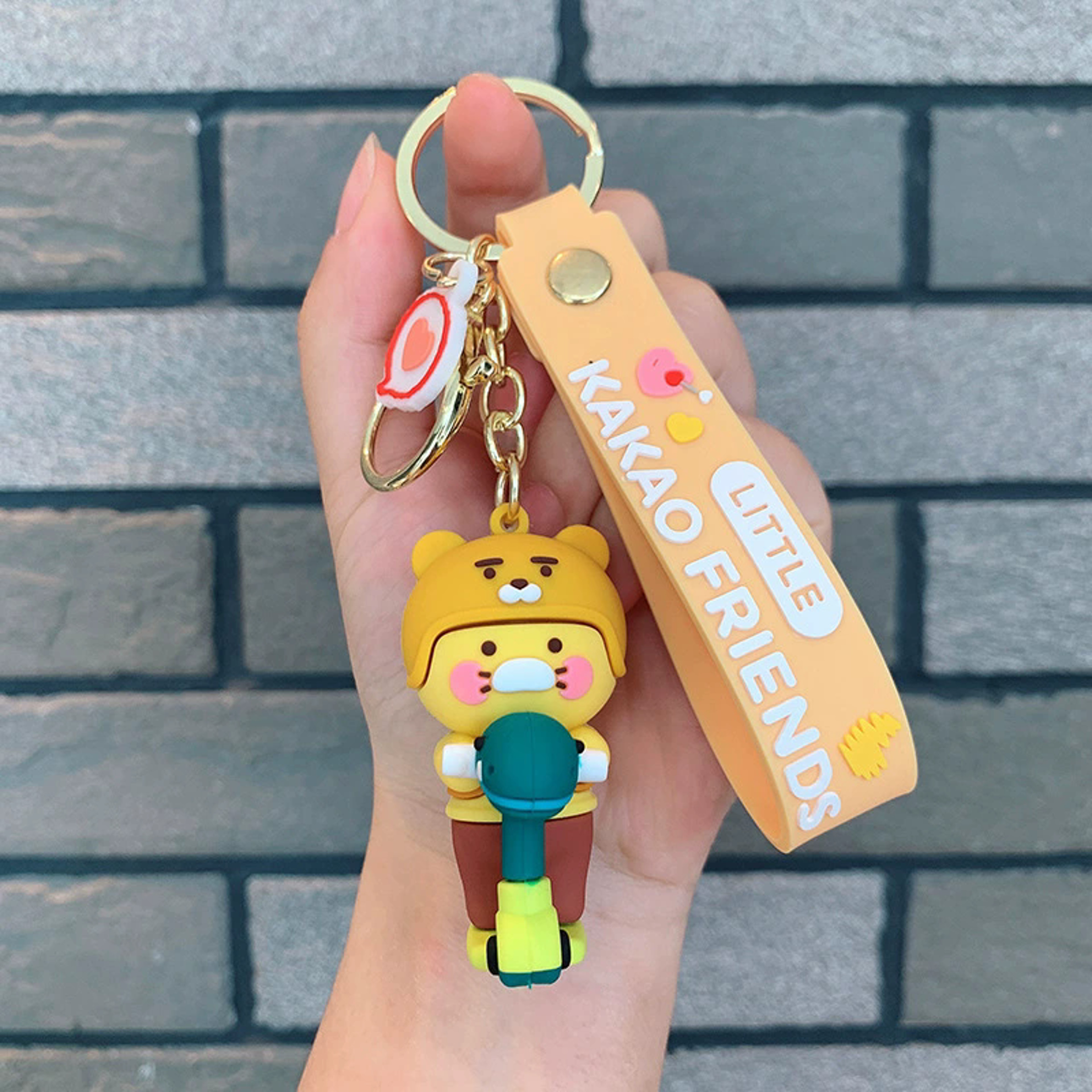 Cartoon Silicone Figurine Keychain With GoldTone Lobster Clasp 7