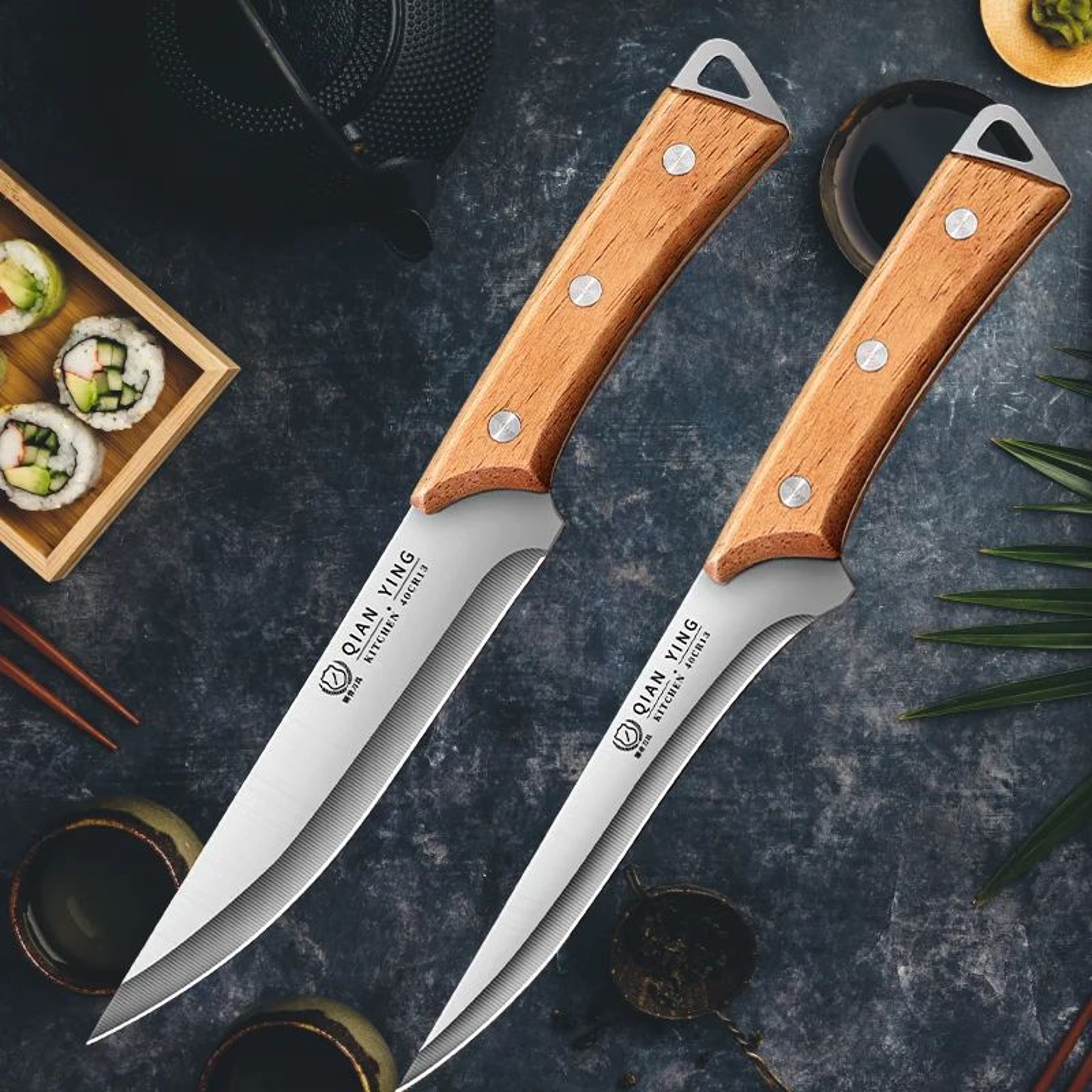 Stainless Steel Butcher Knife For Meat Cutting And Bone Removal 0