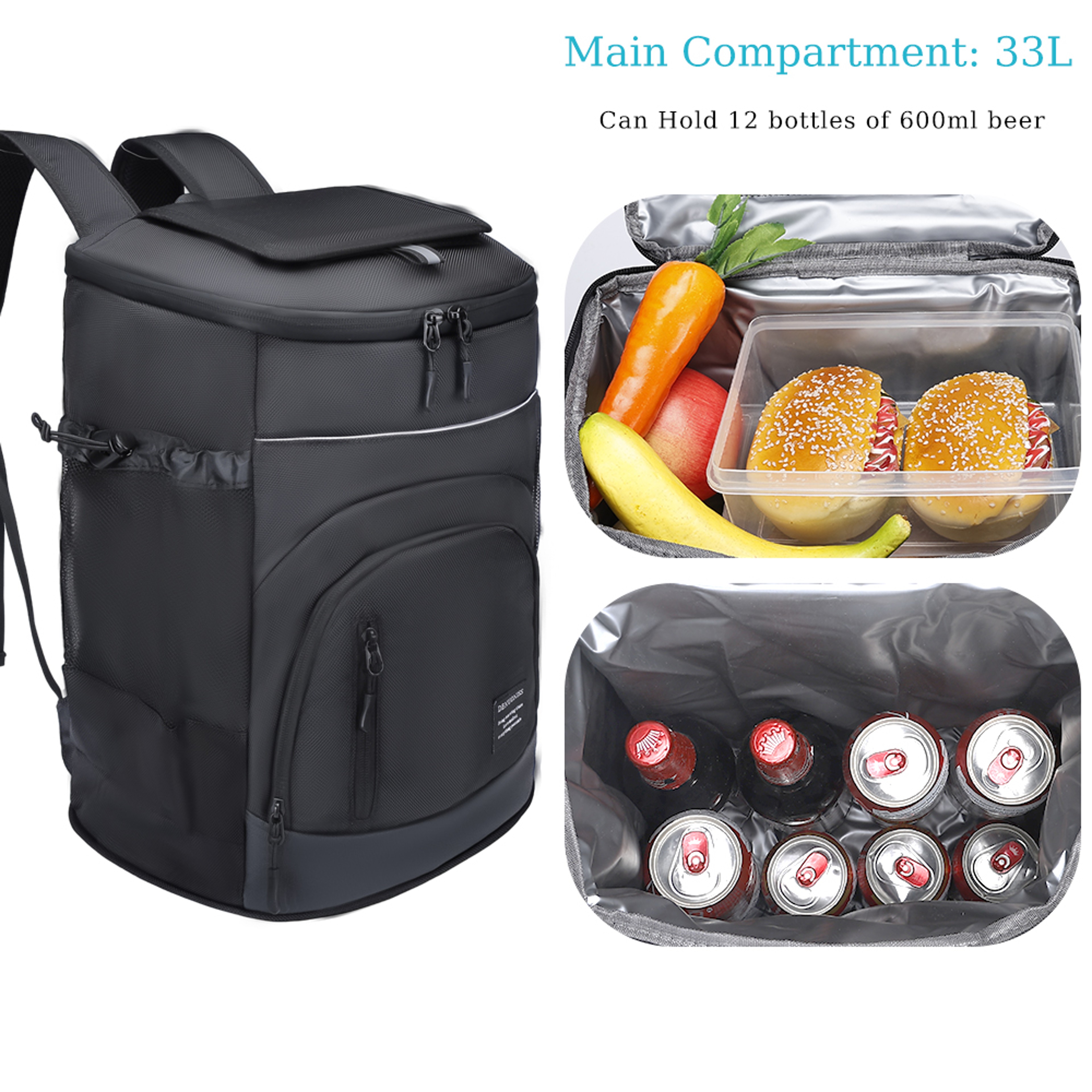 Insulated Cooler Backpack With Waterproof Design And Adjustable Straps 4