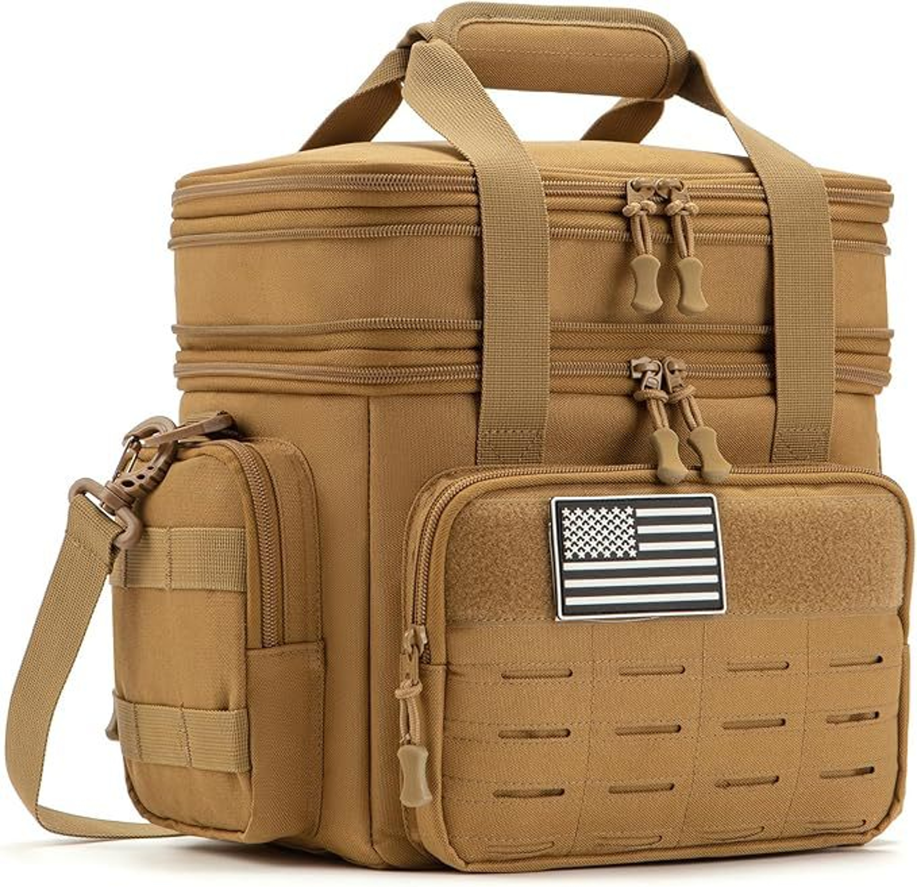 Insulated Tactical Cooler Bag Expandable Leakproof Lunch Box For Work And Camping 4