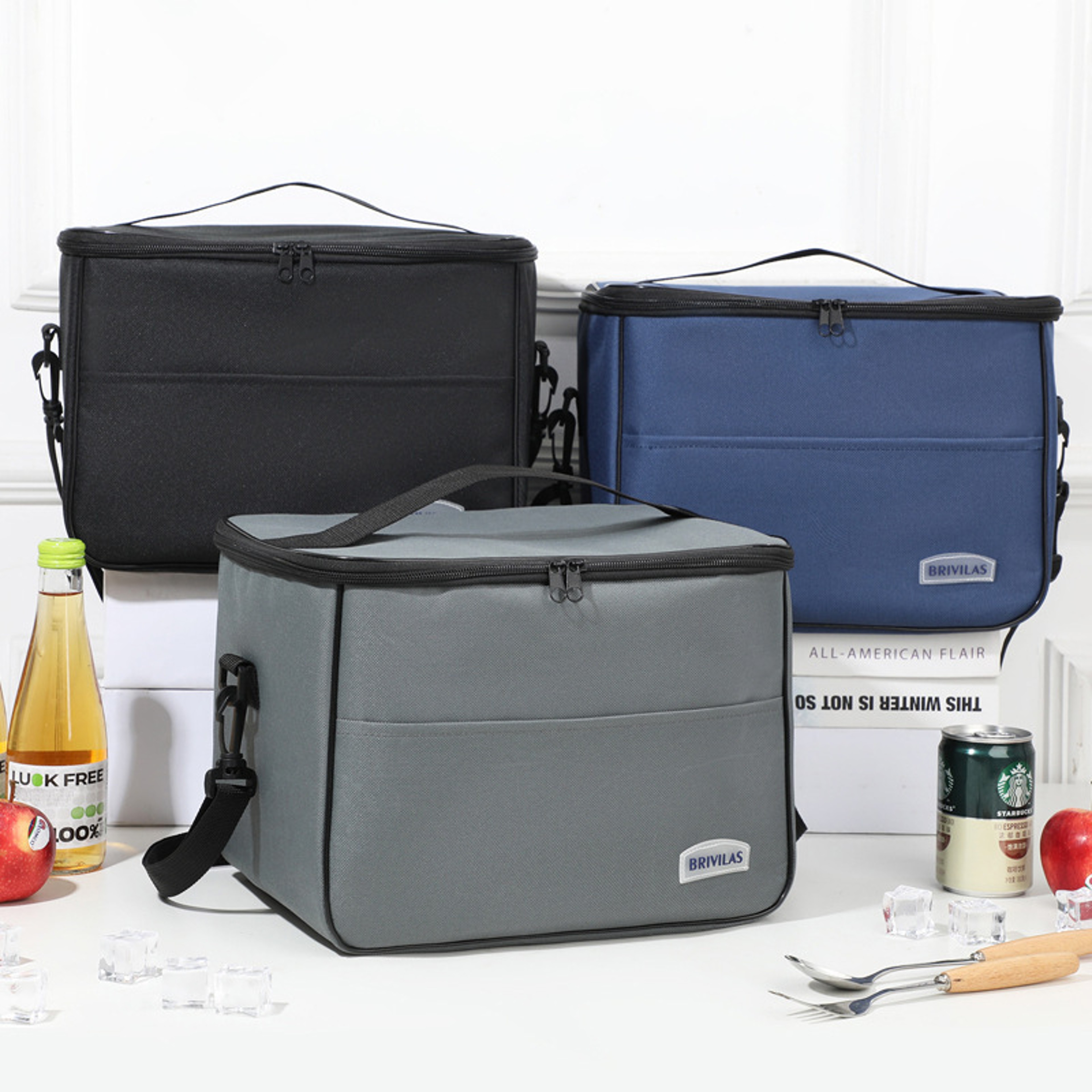 Insulated Lunch Shoulder Bag With Thickened Oxford Fabric For Work And Travel 0