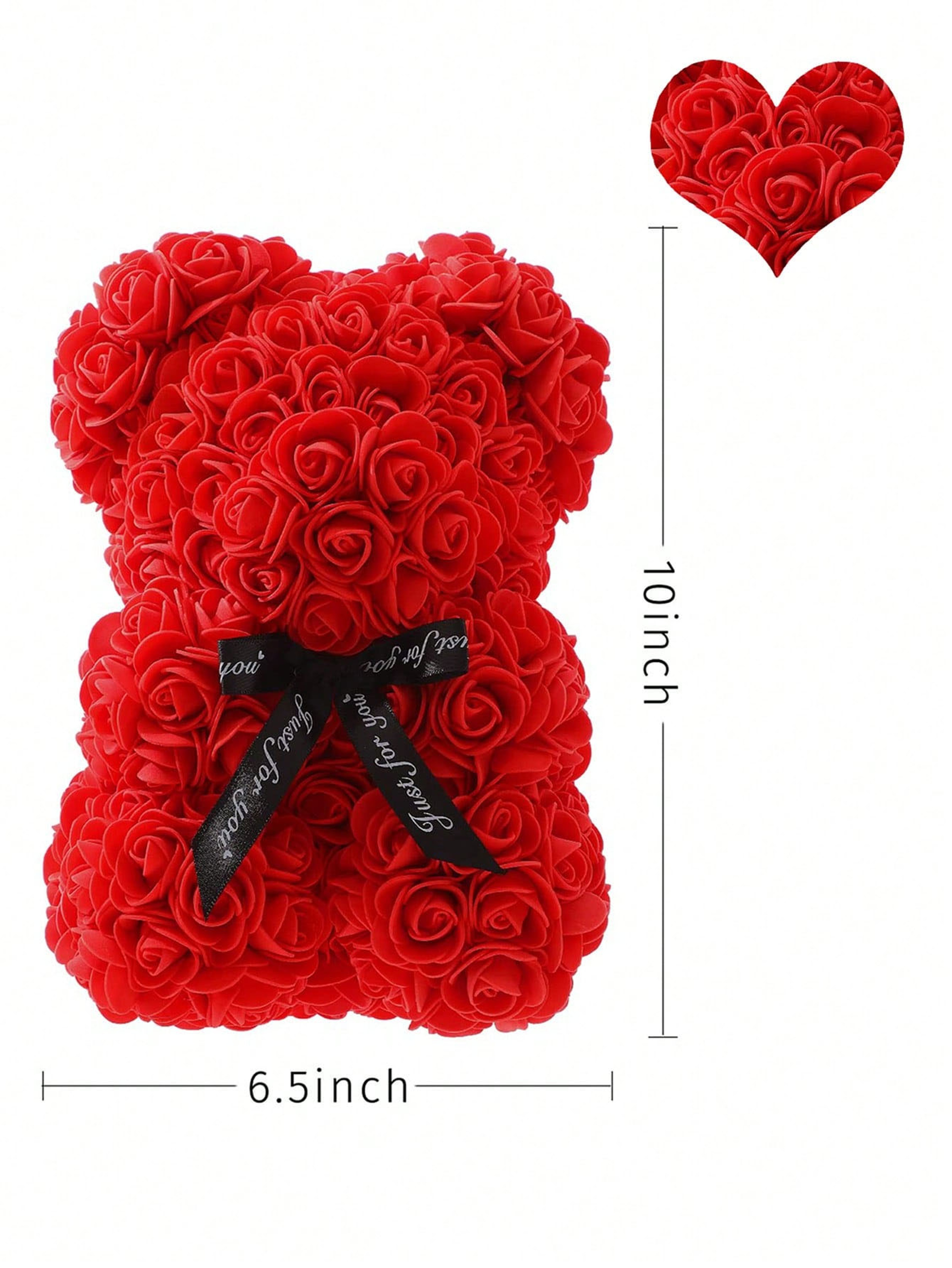 Artificial Rose Teddy Bear With BuiltIn Light For Romantic Gifts And Home Decor 5