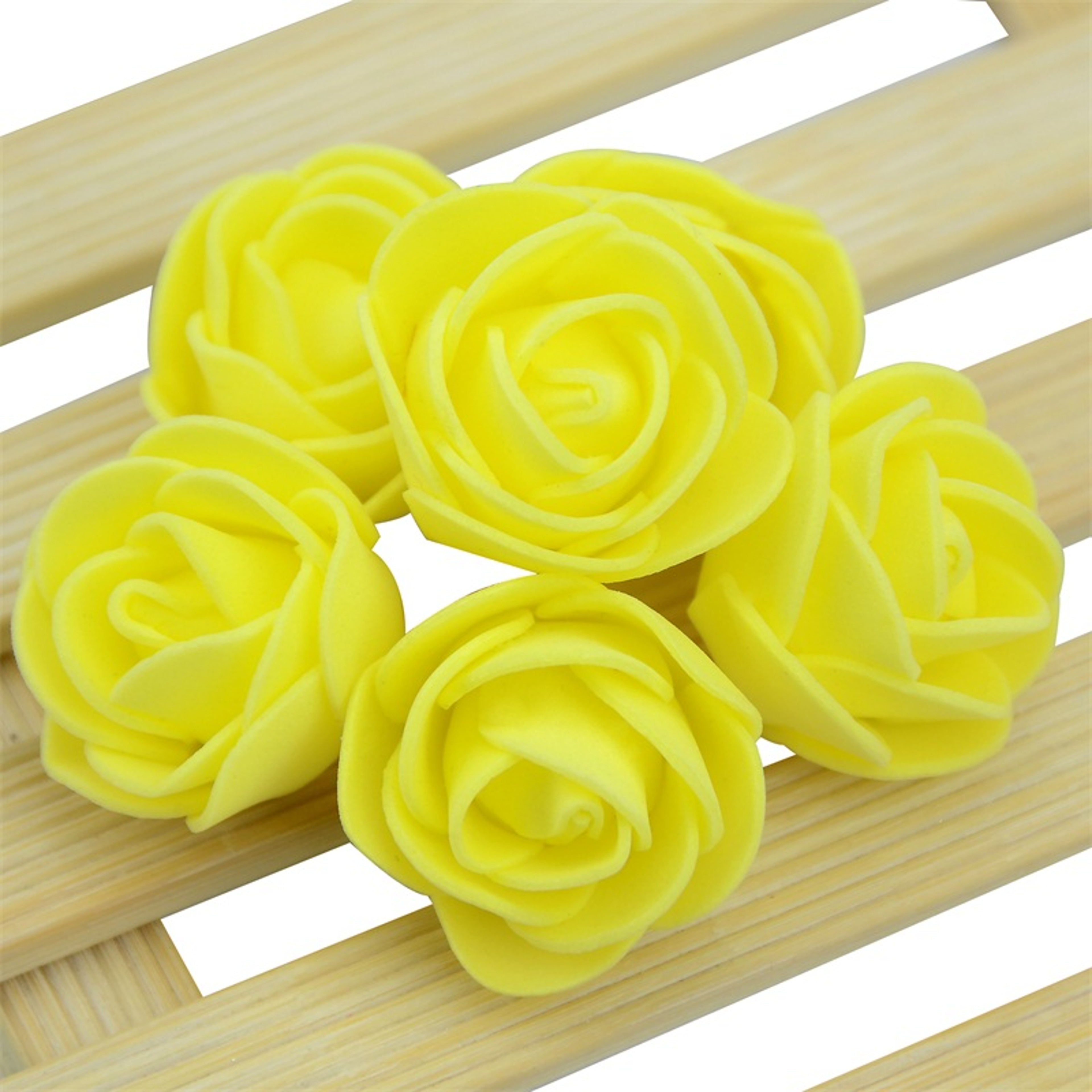 Piece Mini Artificial Foam Rose Flower Heads For DIY Crafts And Wedding Decor 9
