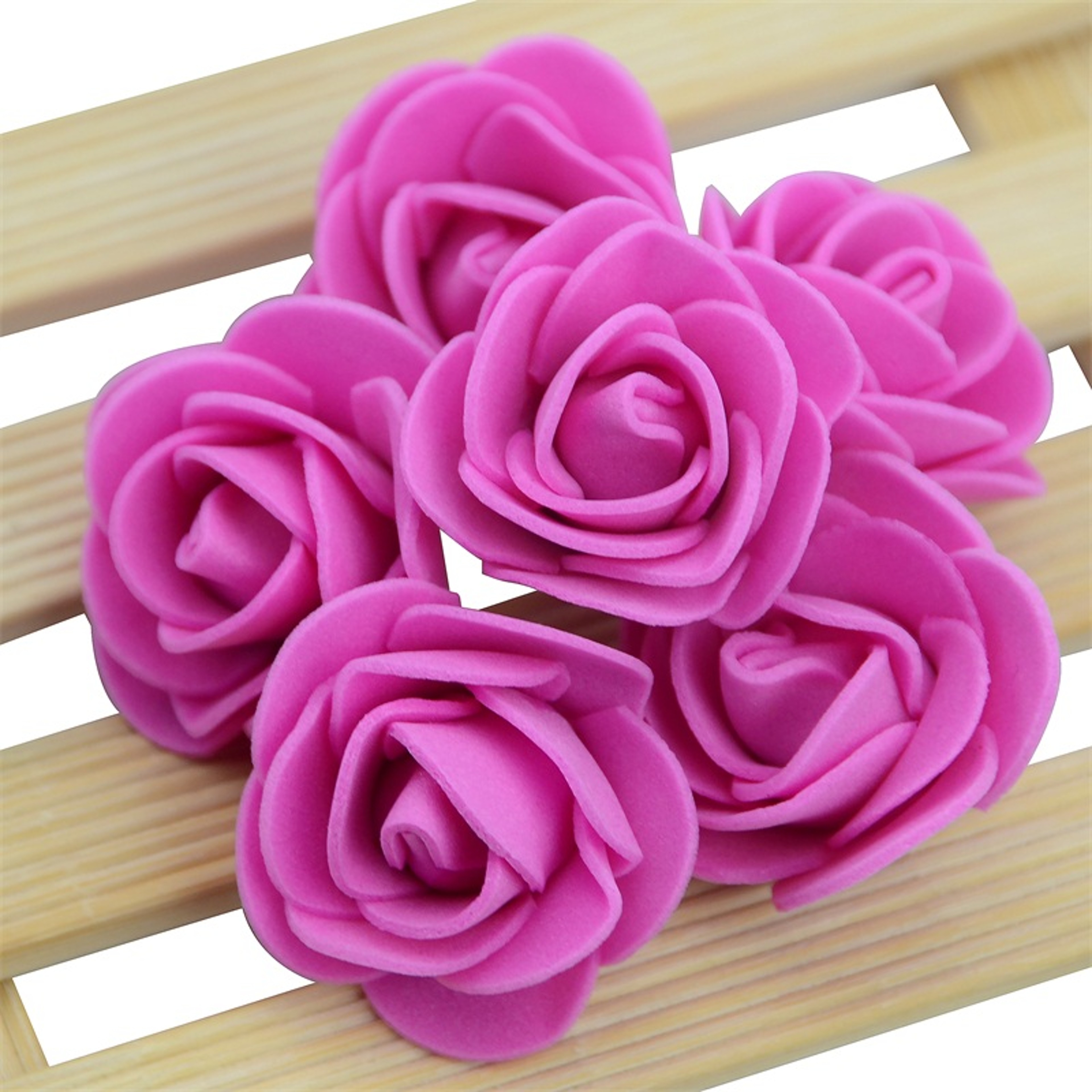 Piece Mini Artificial Foam Rose Flower Heads For DIY Crafts And Wedding Decor 15