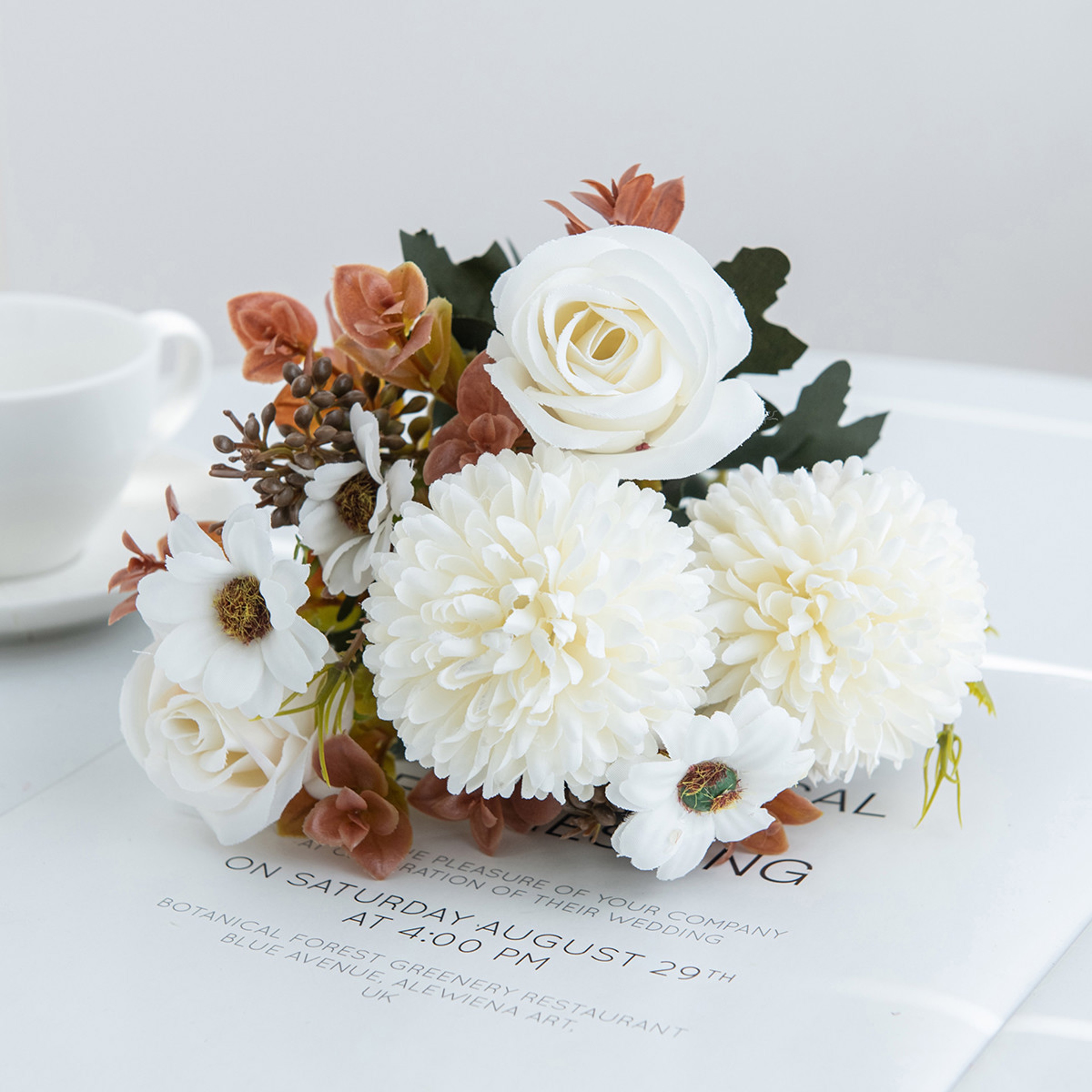Artificial Silk Rose Flower for Wedding Bouquets and Home Decor – view 10