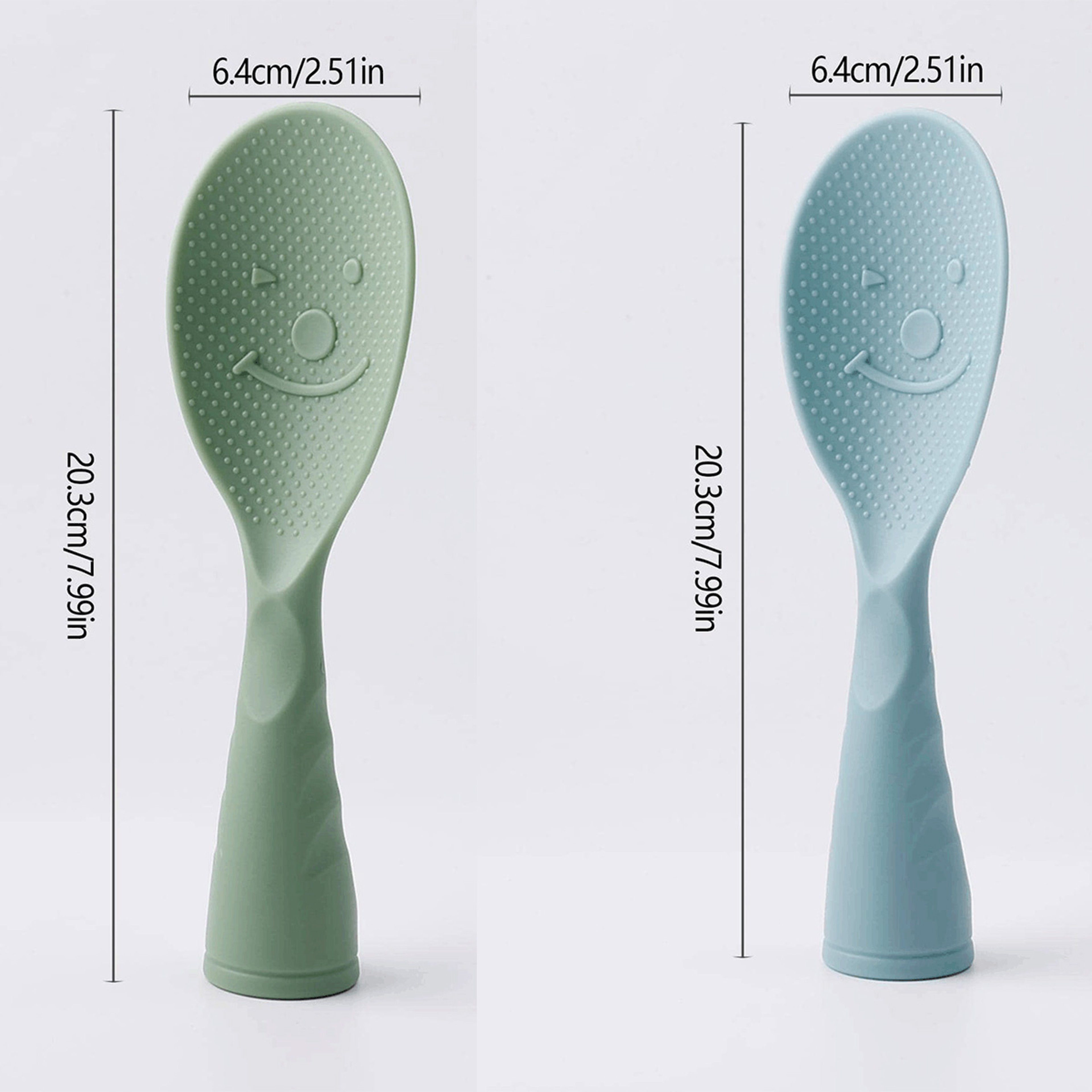 Upright Plastic Rice Spoon for Kitchen Cooking and Serving – view 6