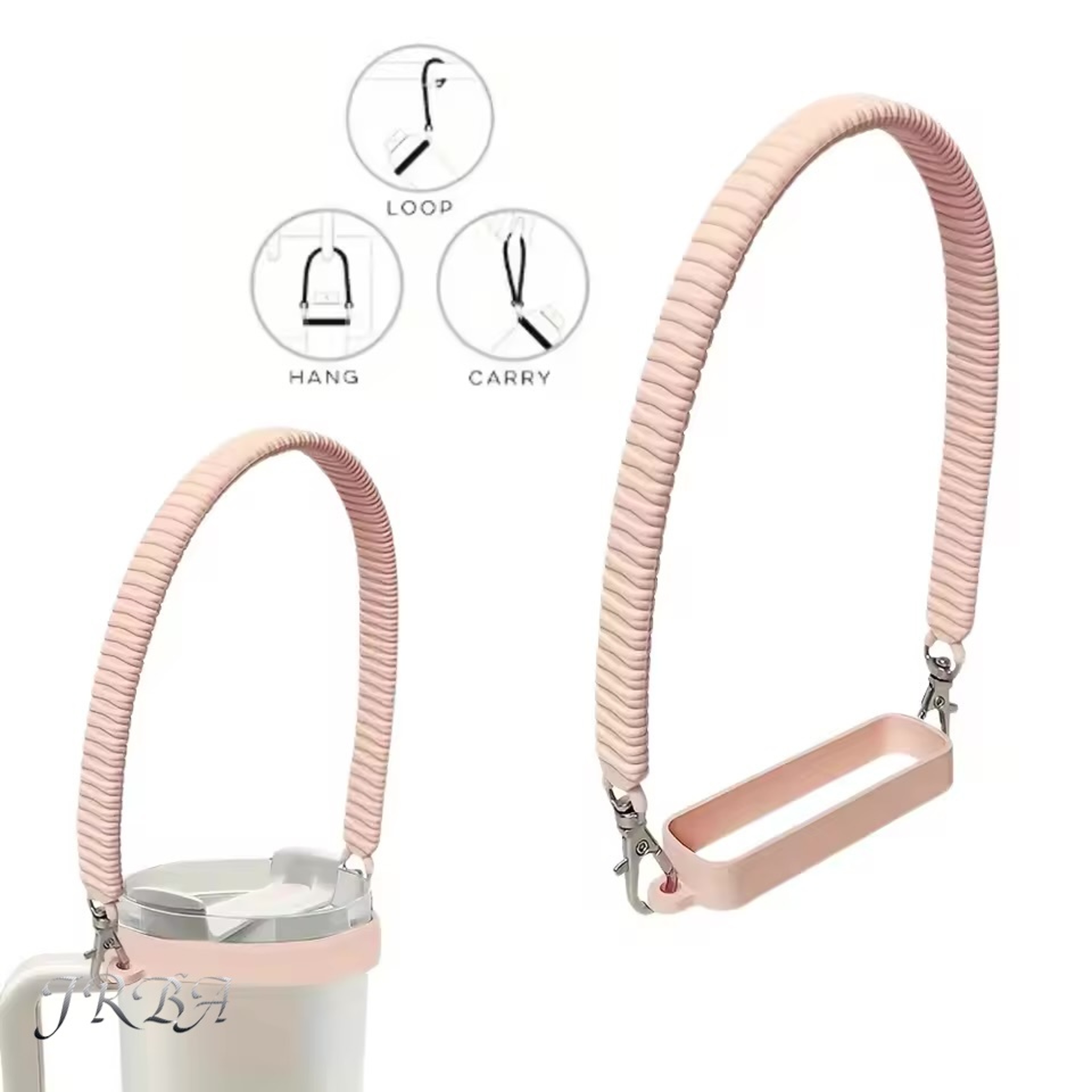 Silicone Water Bottle Carrier Strap With Handle For Oz Bottles 3