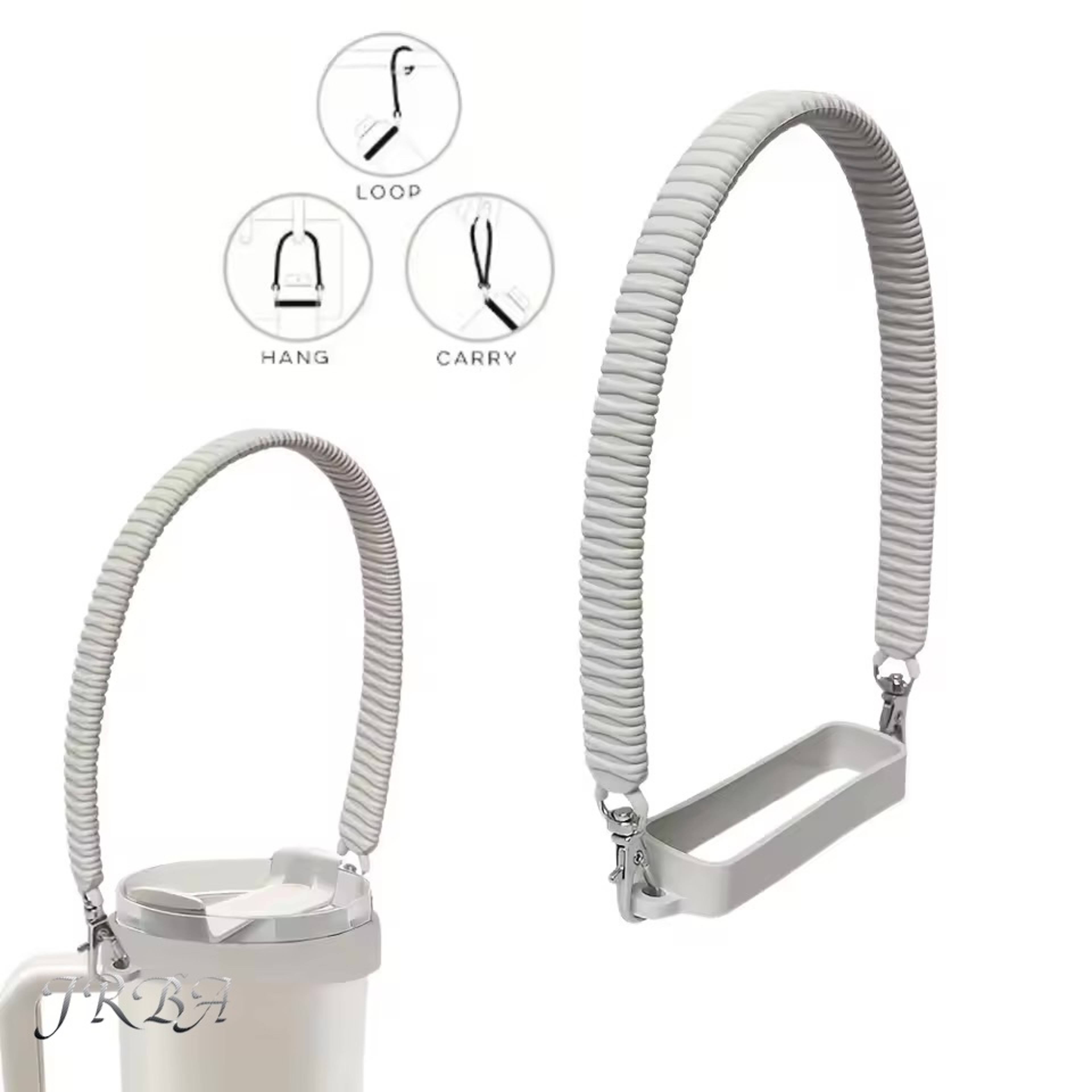 Silicone Water Bottle Carrier Strap With Handle For Oz Bottles 2