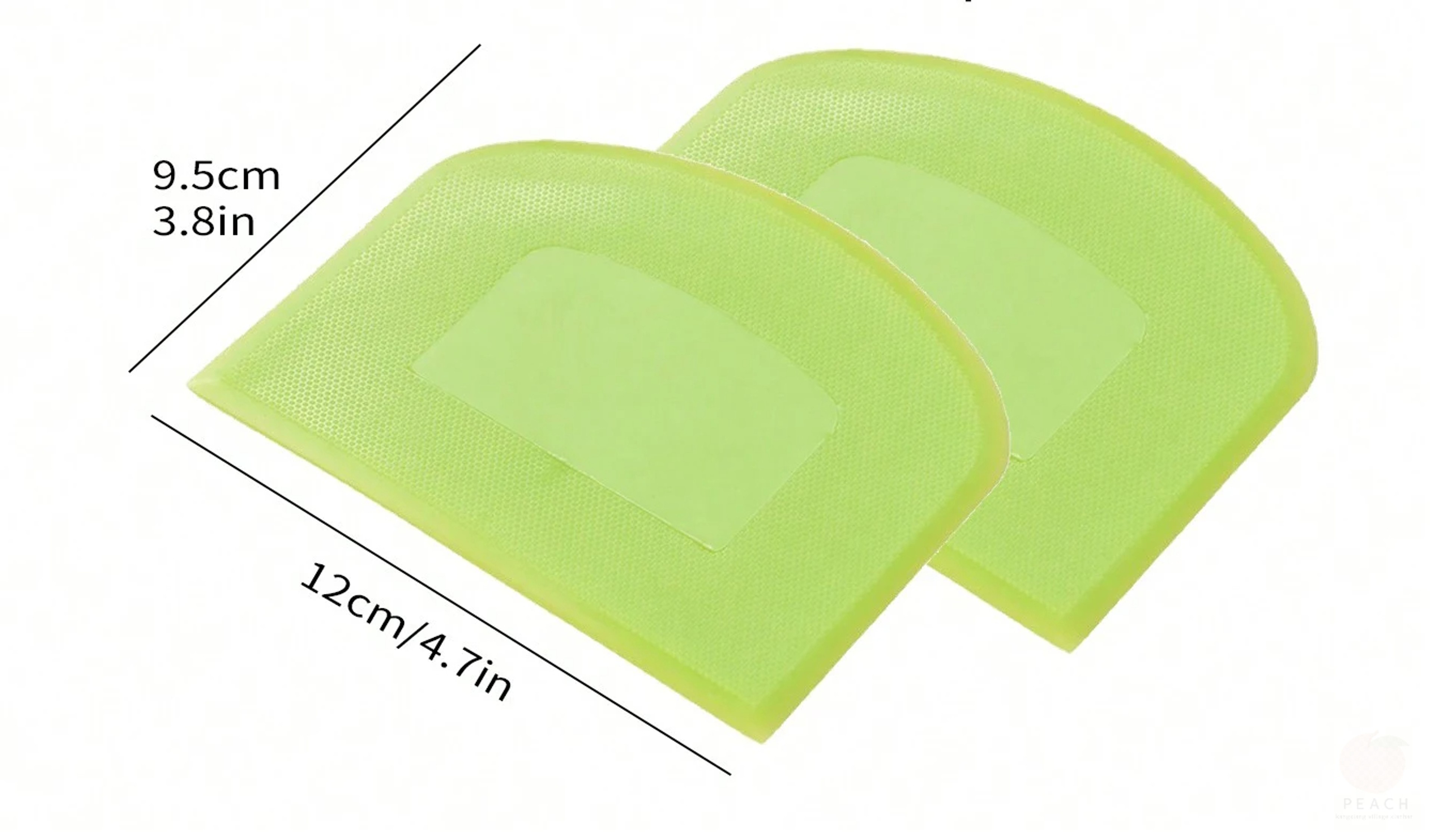 Piece Flexible Plastic Dough Scraper Set for Bread and Baking – view 6