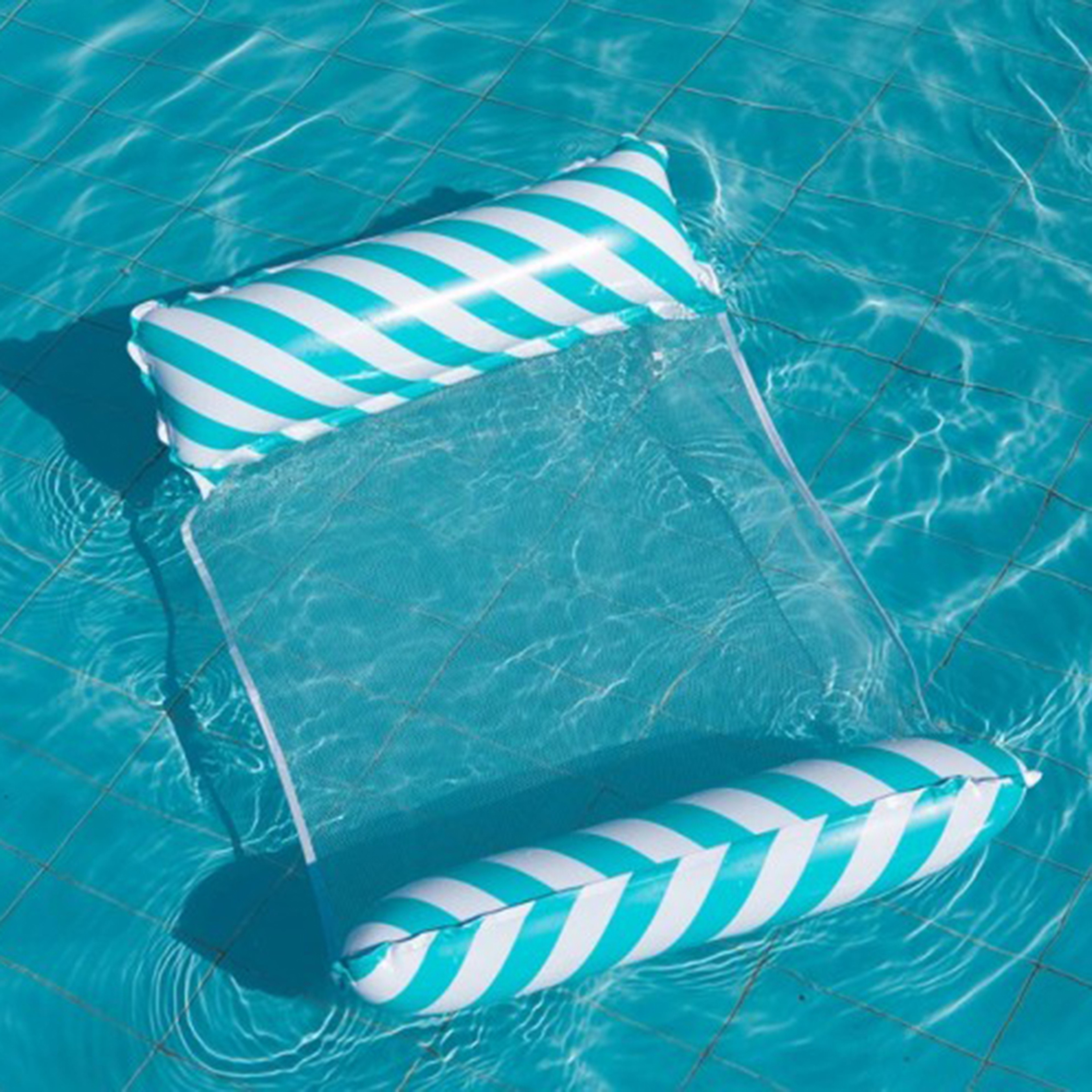 Inflatable Water Hammock Float Lounger Foldable PVC Pool Chair – view 8