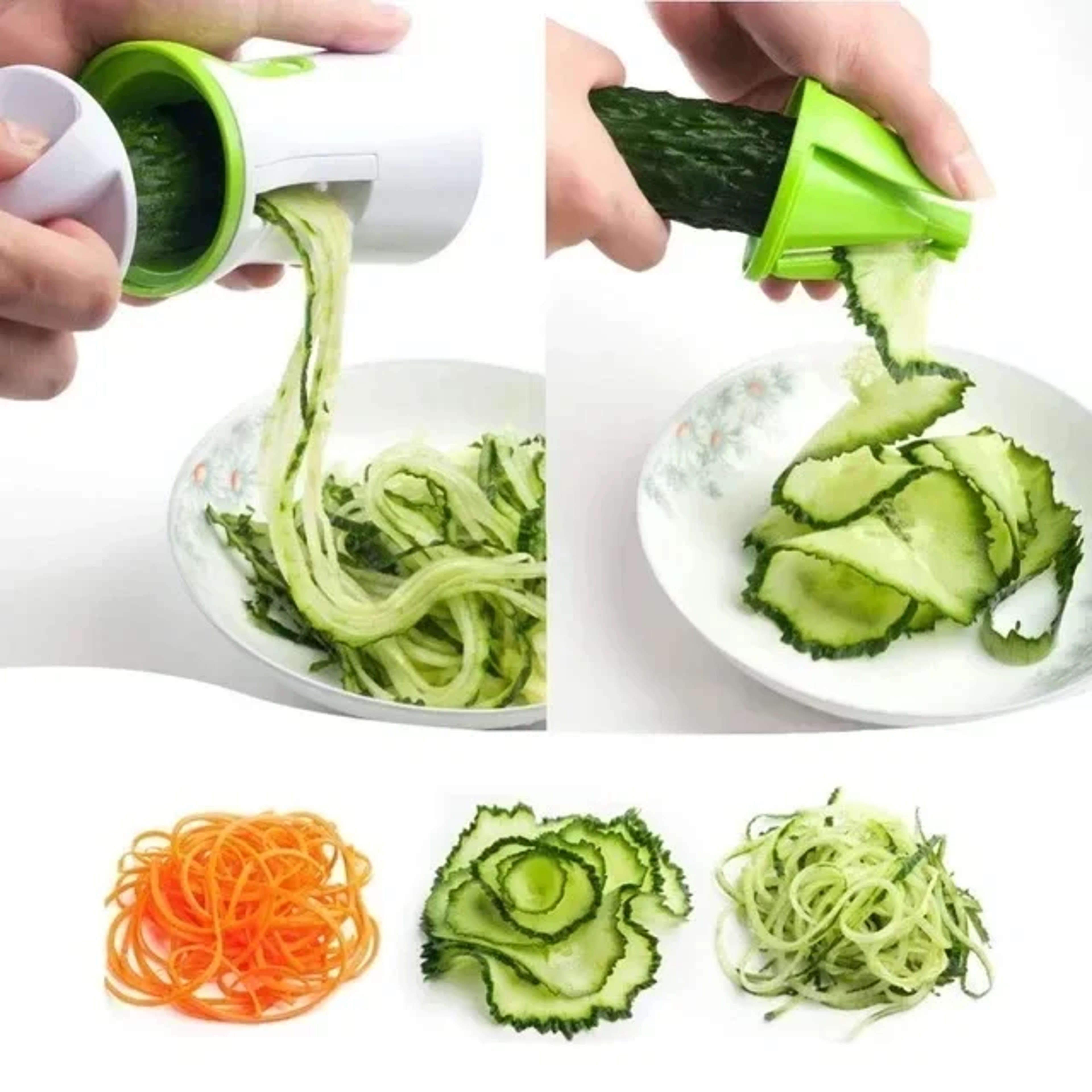 Stainless Steel Vegetable Spiralizer Slicer for Zucchini Noodles and Pasta – view 3