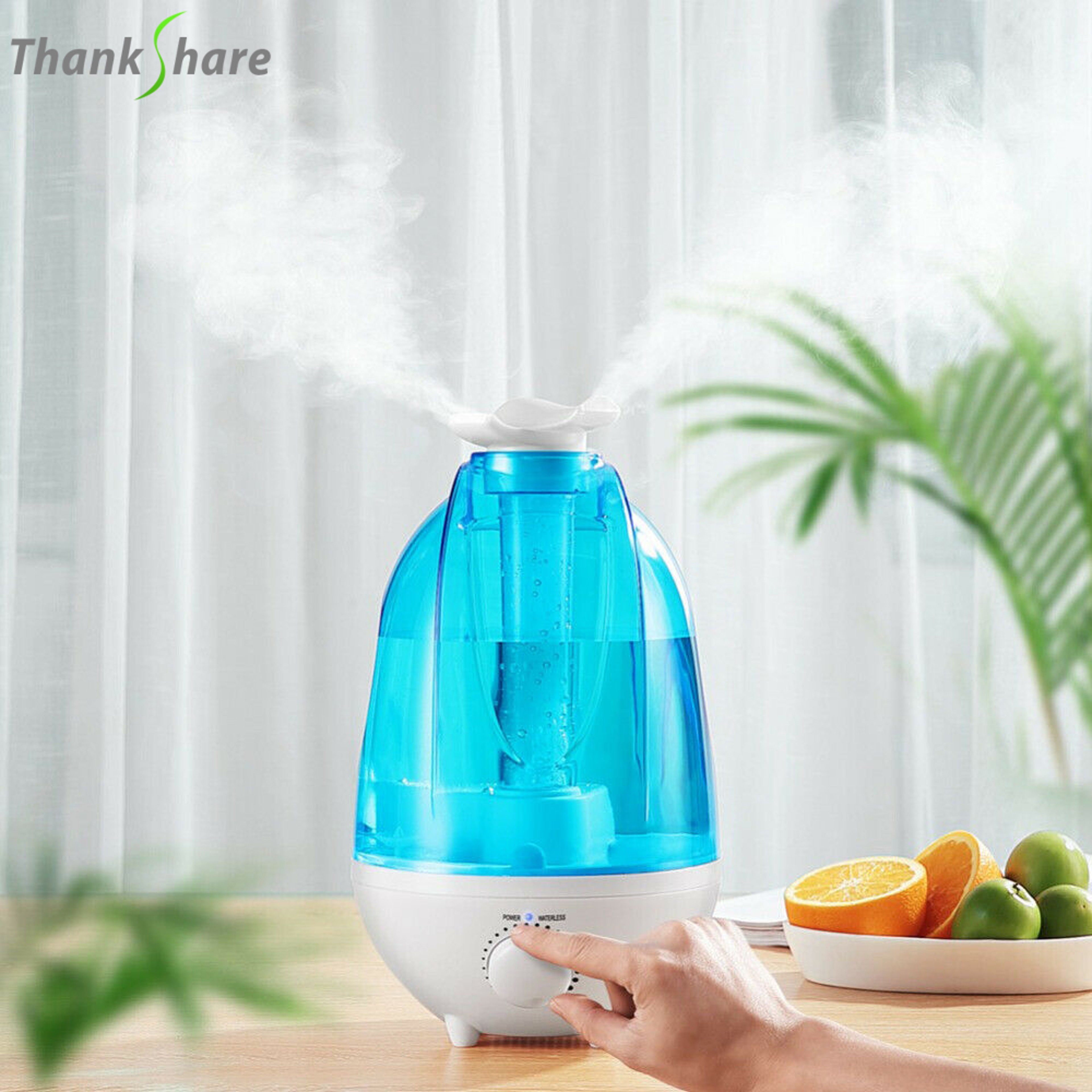 Ultrasonic Air Humidifier with Dual Mist Sprayers and Aromatherapy Diffuser – view 1