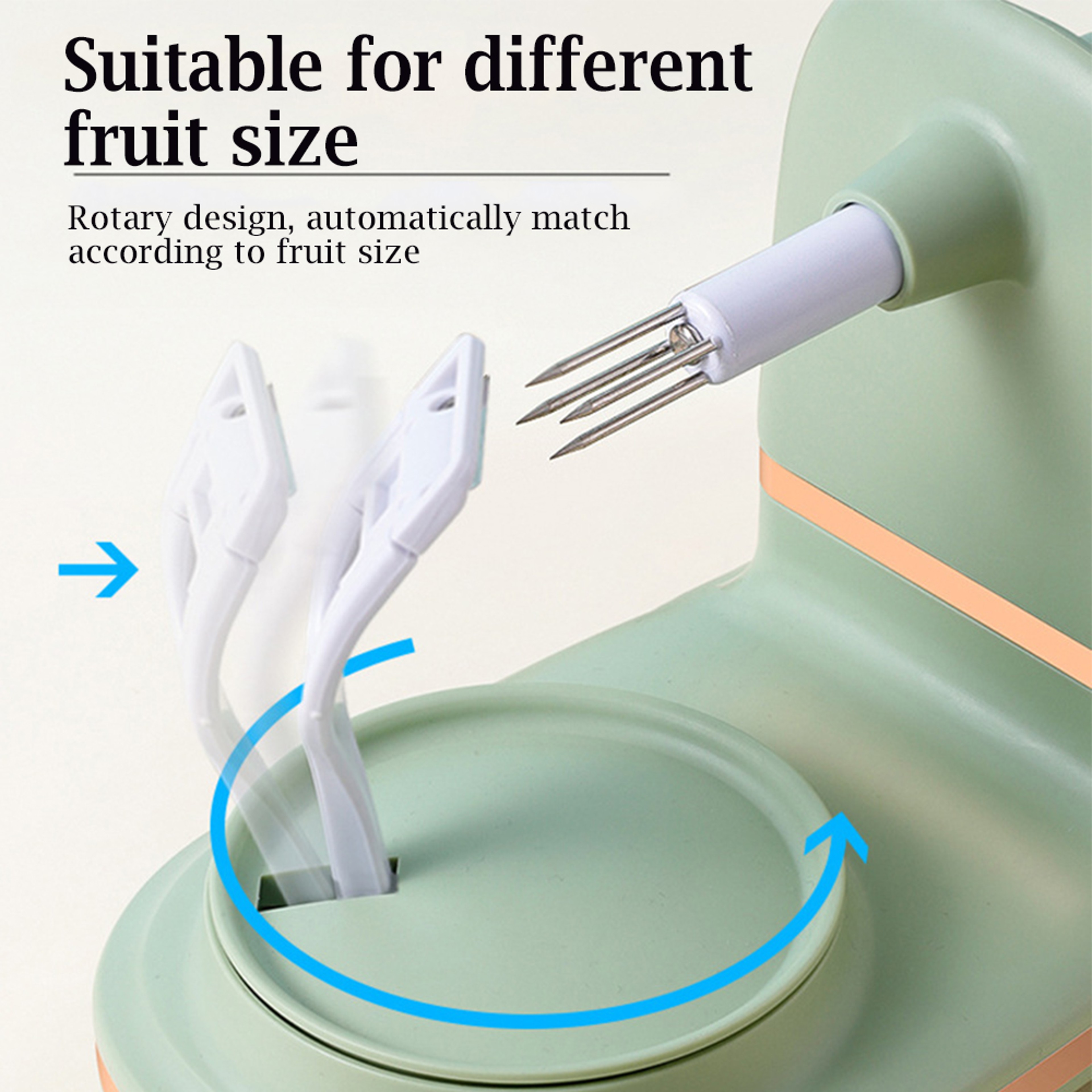 Manual Apple And Pear Peeler With Hand Crank Fruit Slicer And Divider 2