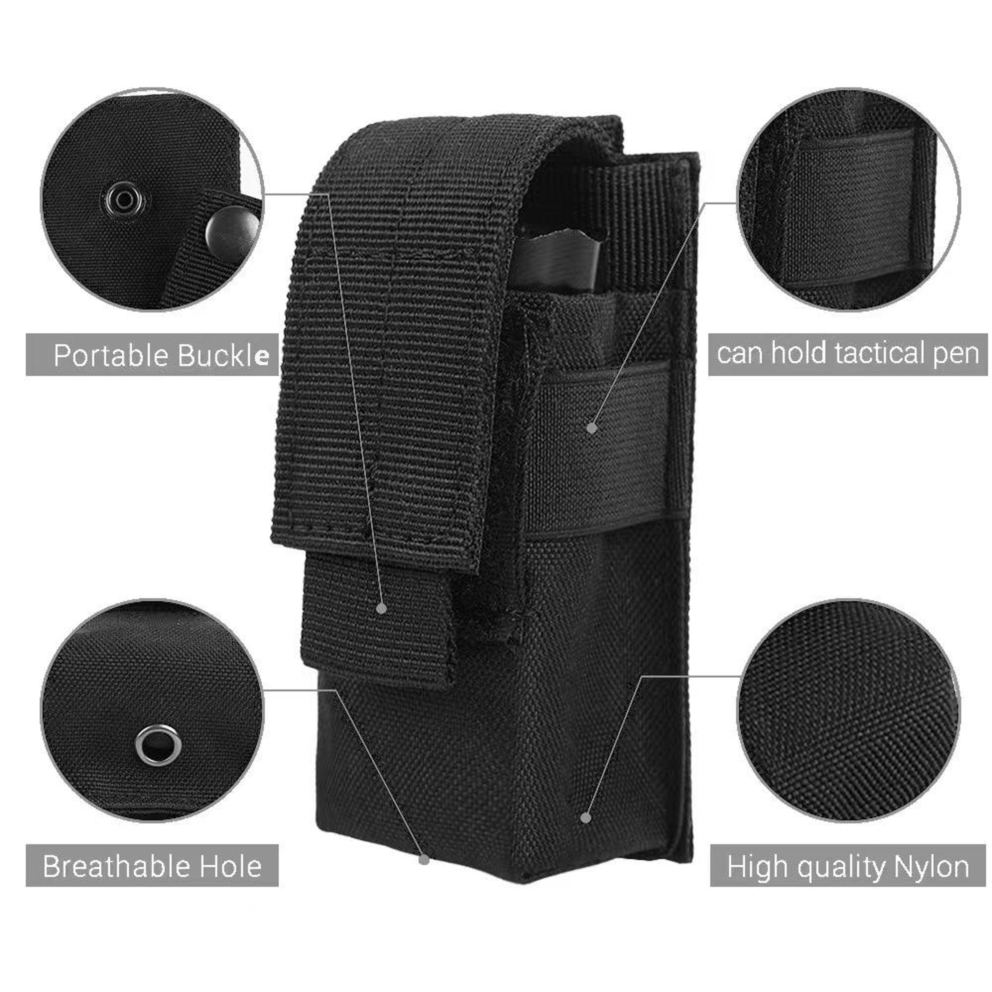 Tactical MOLLE Flashlight Pouch And EDC Utility Holder 1