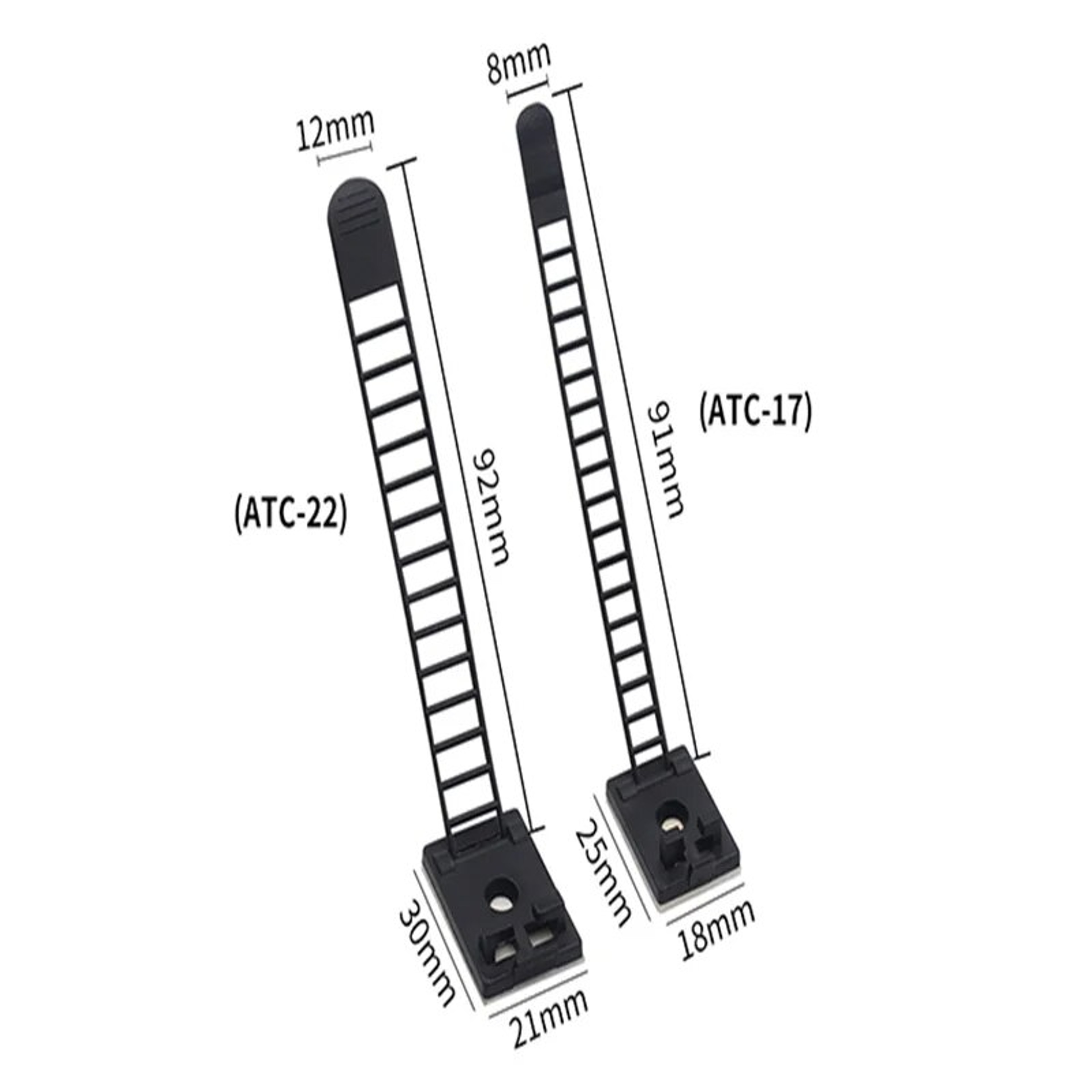 Adjustable SelfAdhesive Wire Clamps For Cable Management CL1 CL2 CL3 5