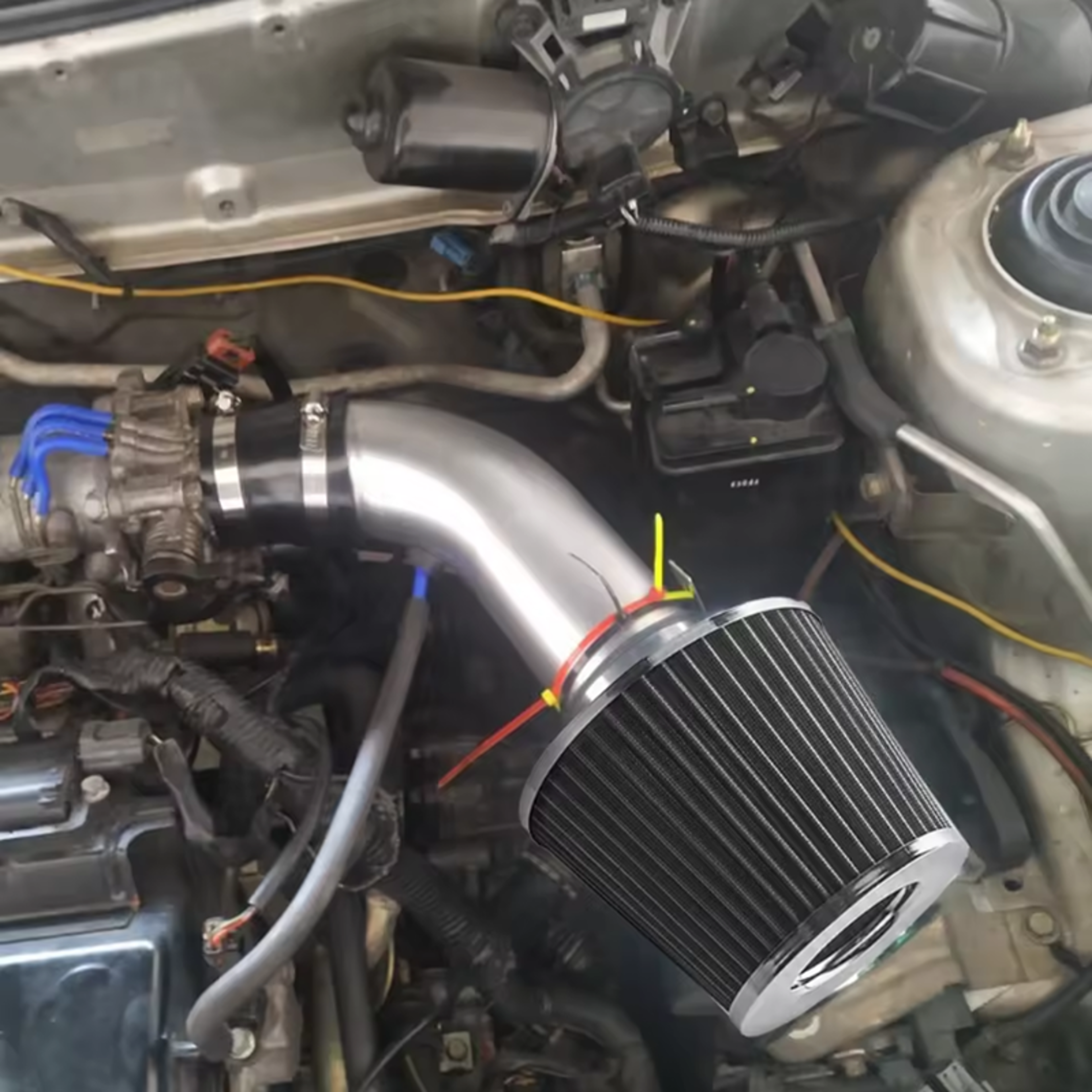 Universal High Flow Mushroom Air Filter with Inch Inlet for Cars – view 3