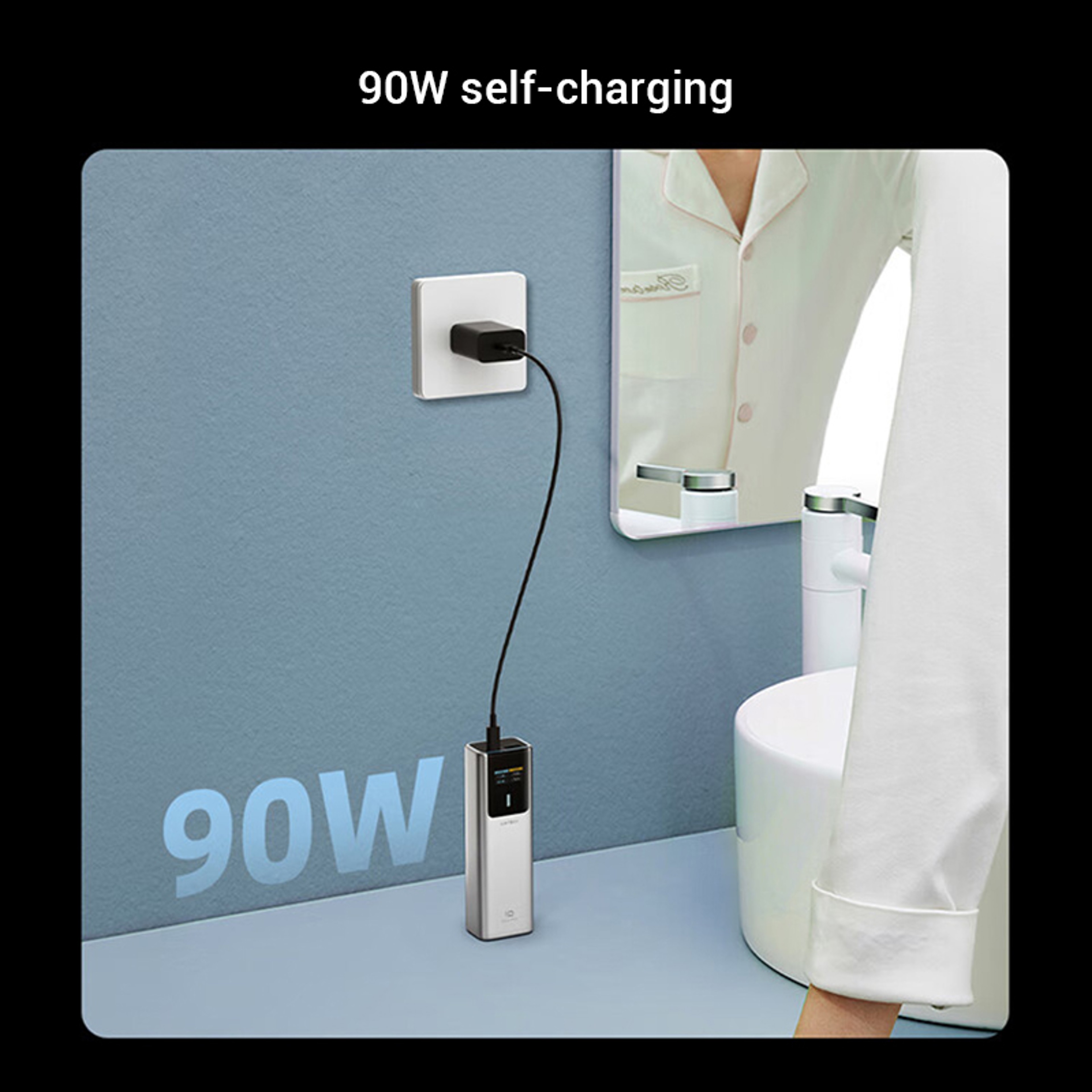 10000mAh Portable Power Bank with 120W Max Output and Digital Display – view 3