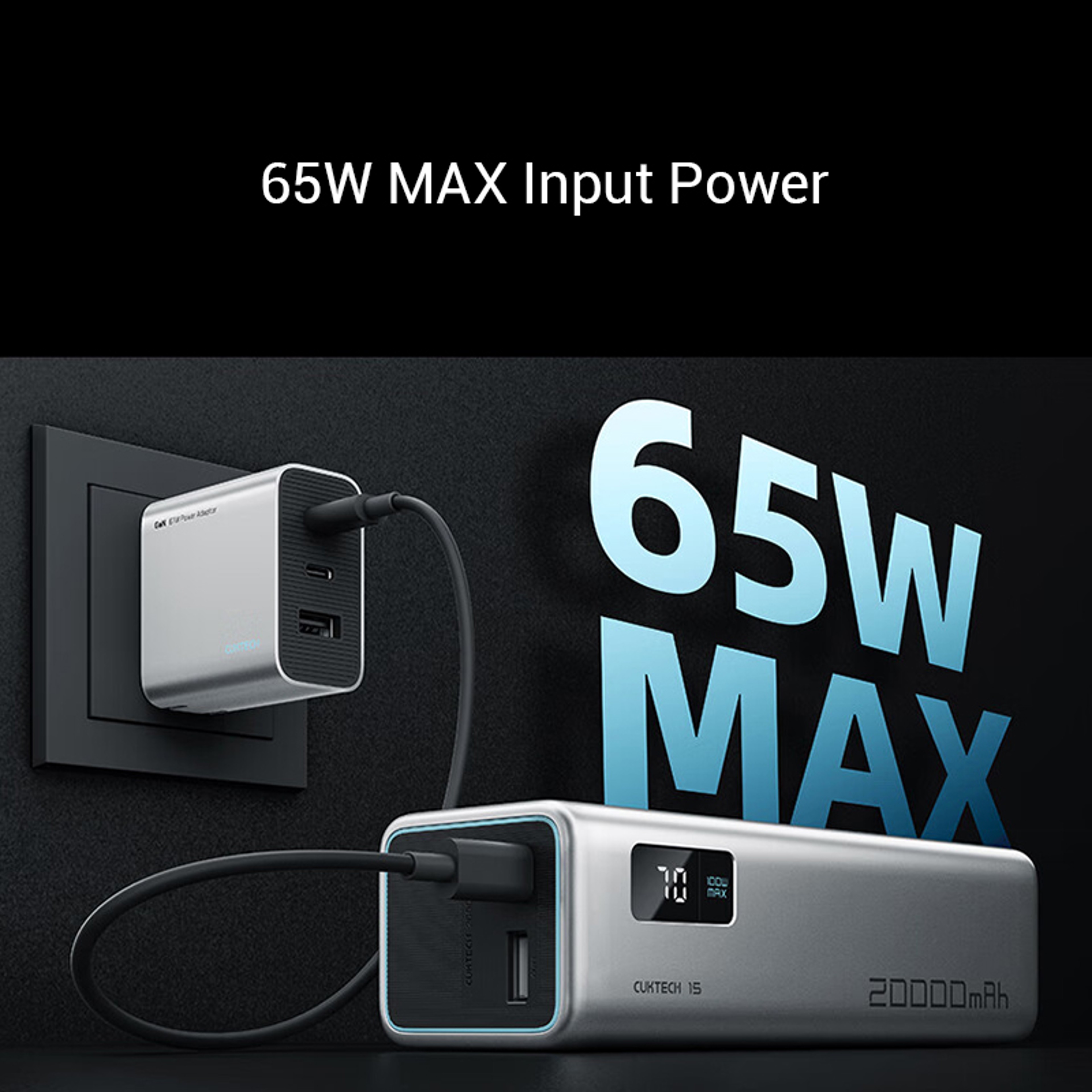 100W Portable Power Bank with Digital Display and Fast Charging – view 5