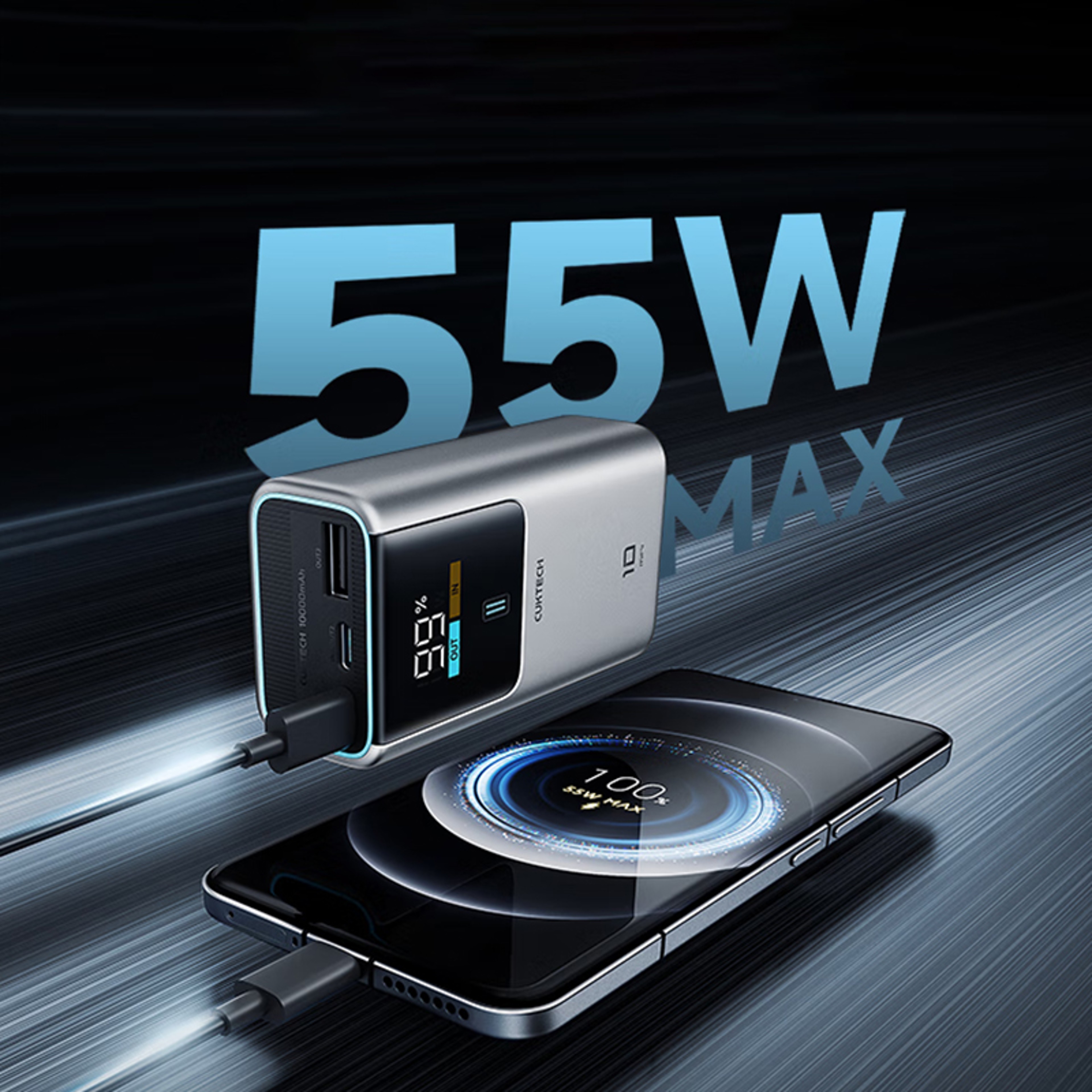 Portable Power Bank with 45W Fast Charging and Digital Display – view 2