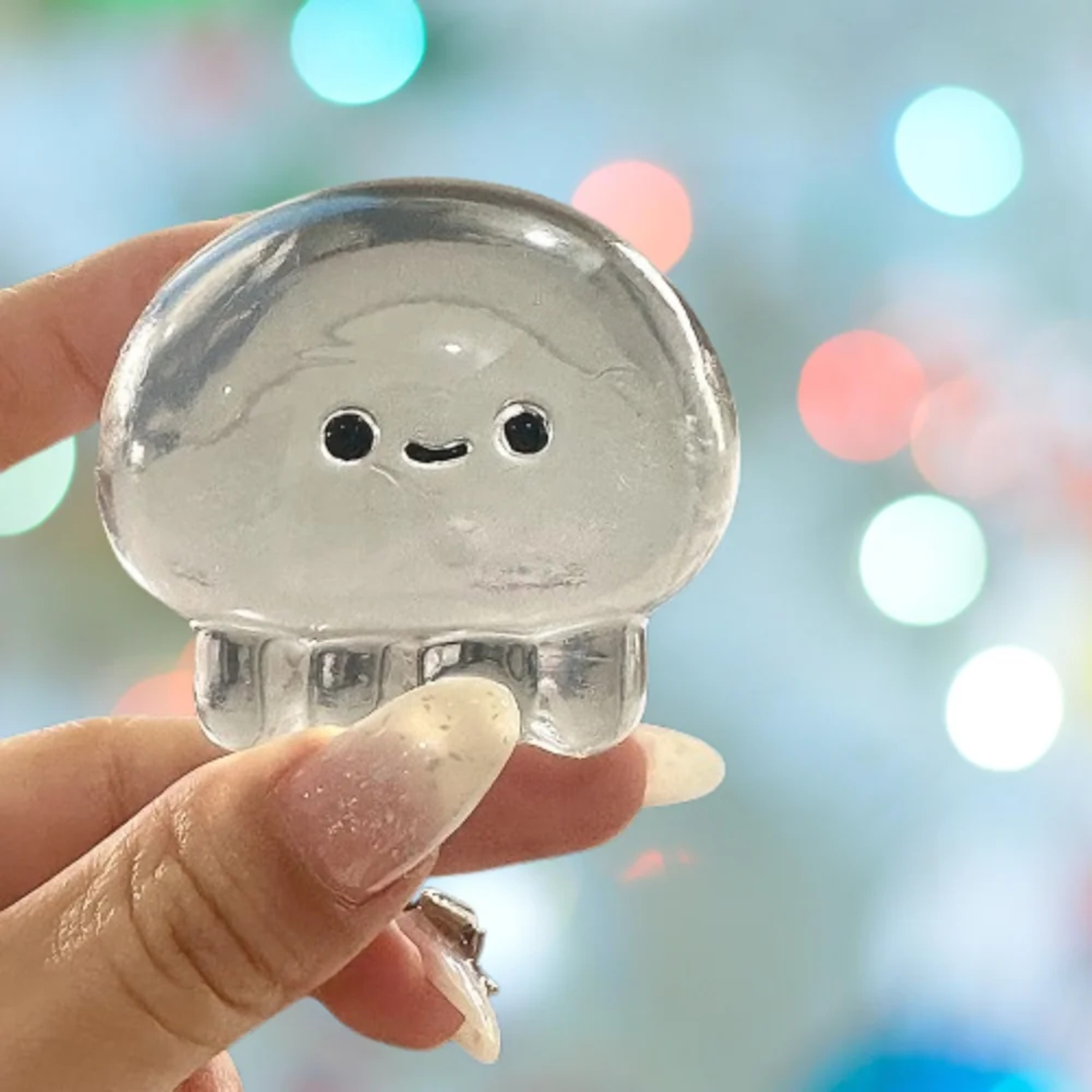 Jellyfish Squishy Fidget Toy  Kawaii Sensory Stress Relief Desk Toy 4