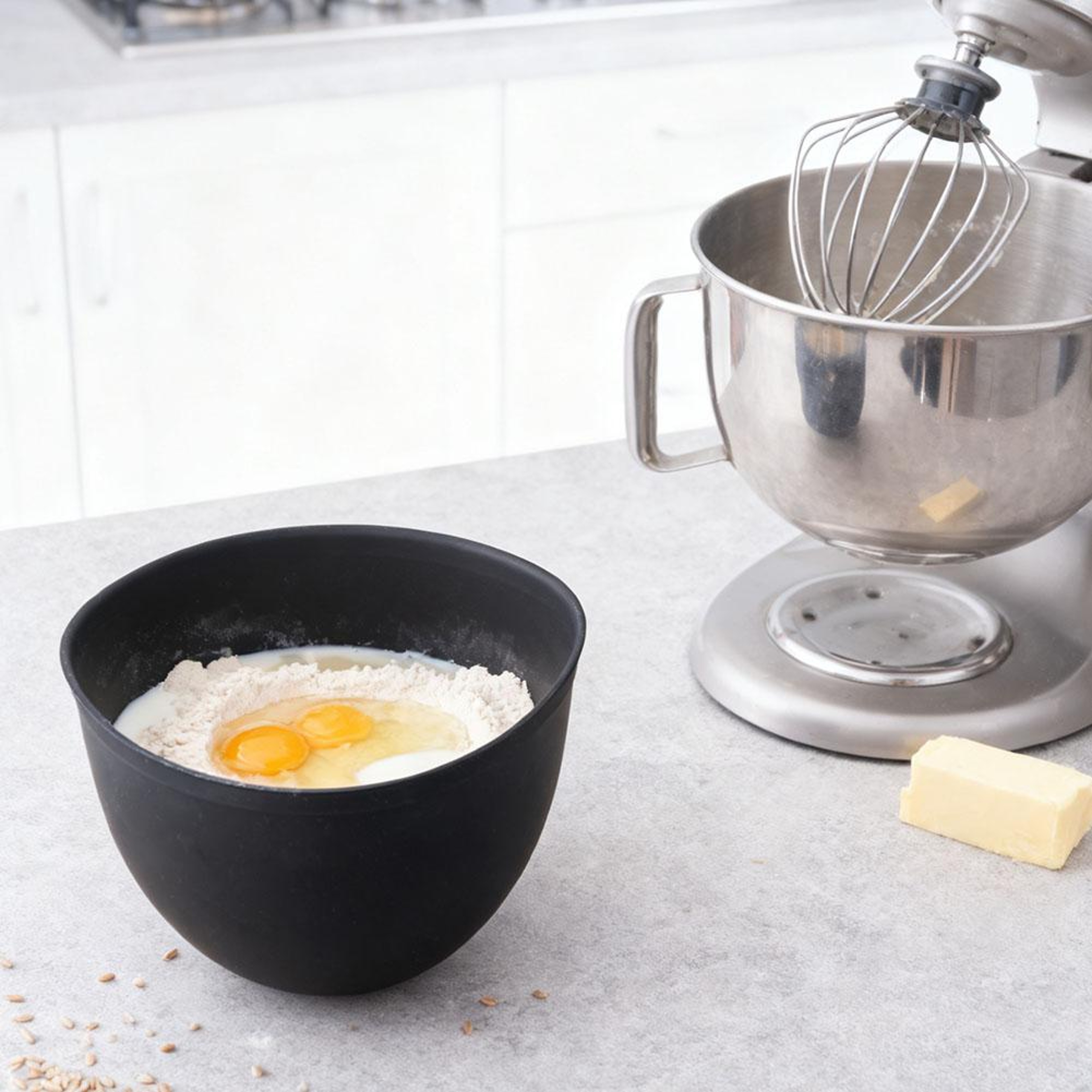 Silicone Stand Mixer Bowl Liner with Lid Dishwasher and Microwave Safe – view 4