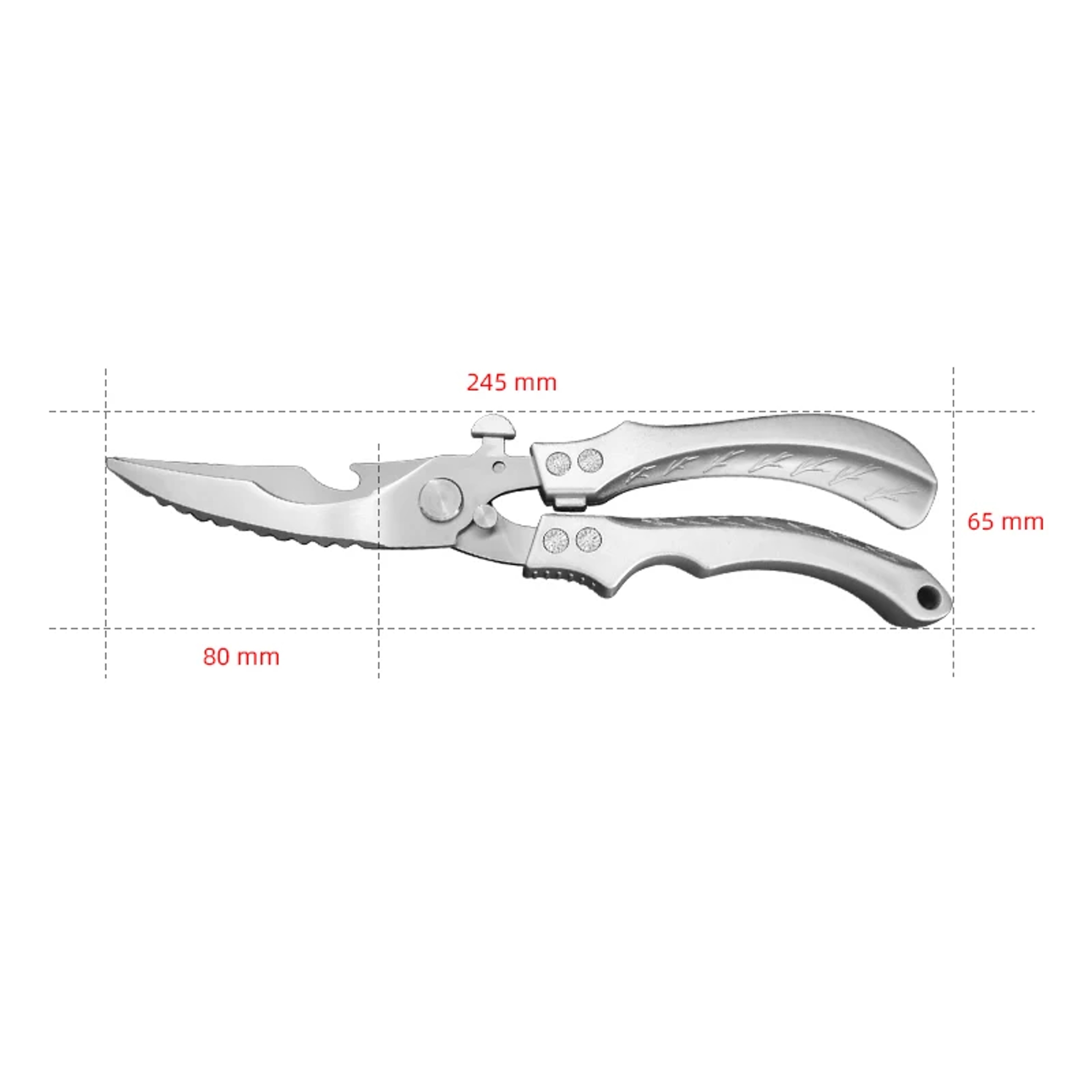 Stainless Steel Poultry Shears for Cutting Chicken Bones Fish and Duck – view 8