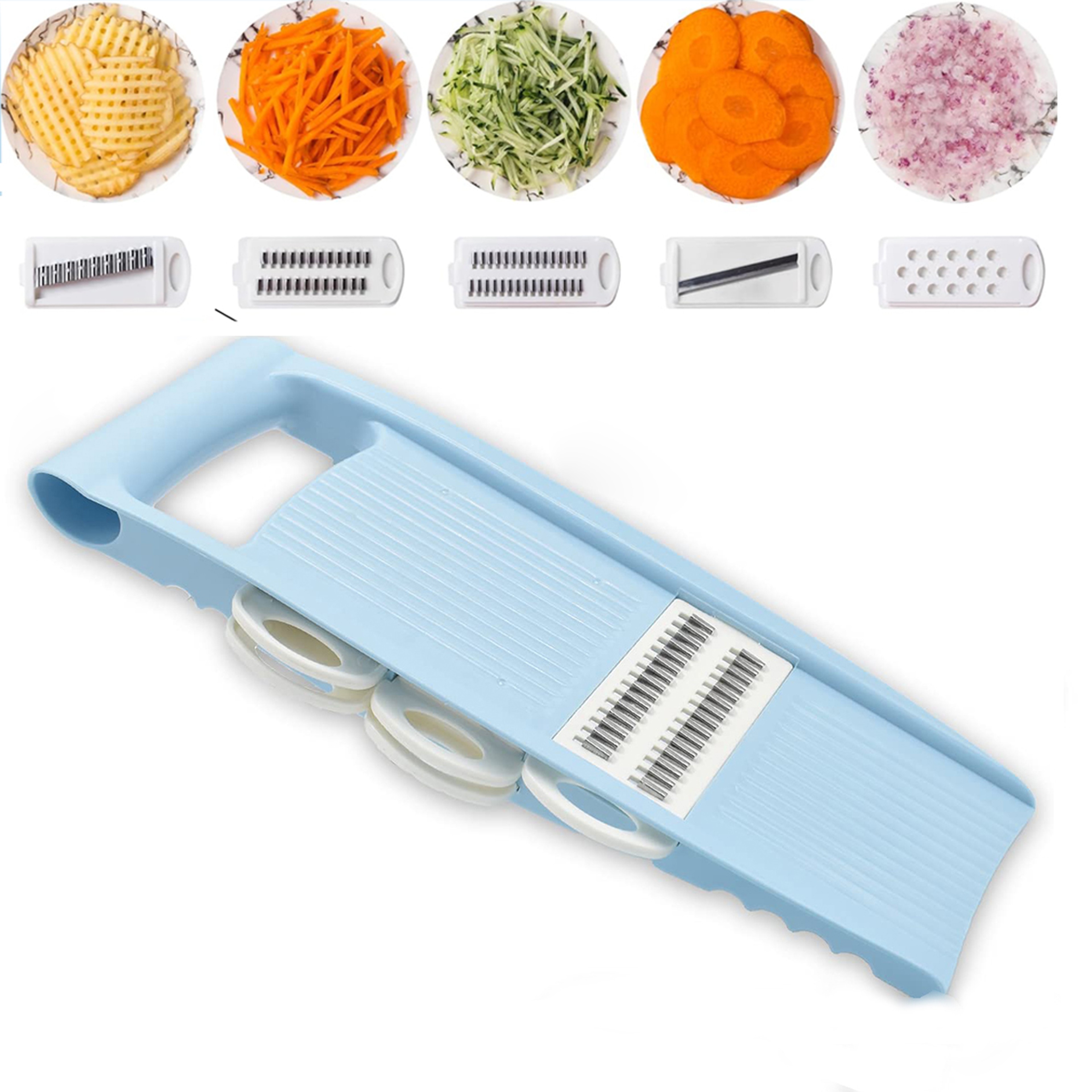 Multifunctional Manual Vegetable Slicer And Grater With Stainless Steel Blades 6